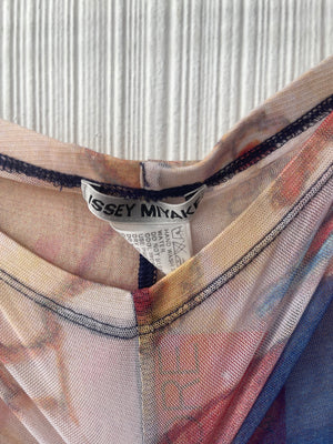 Issey Miyake x Aya Takano - Naoki Takizawa printed mesh top & leggings