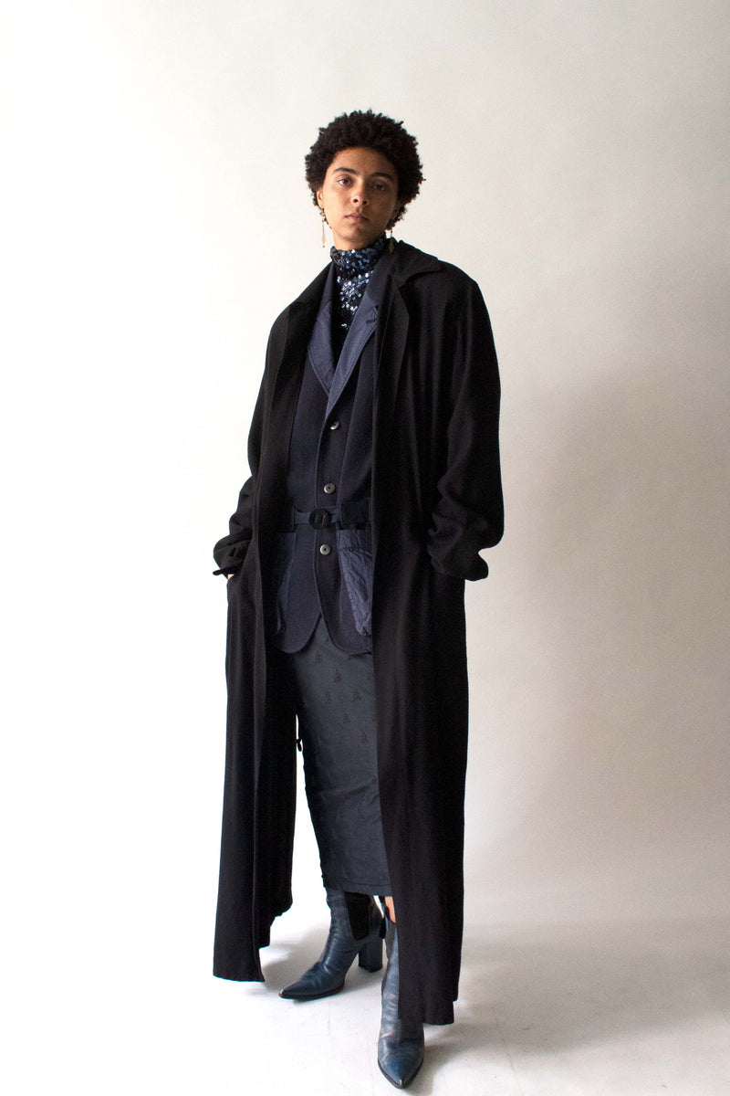 Yohji Yamamoto Black Rayon Blend Jacket – Moore Vintage Archive