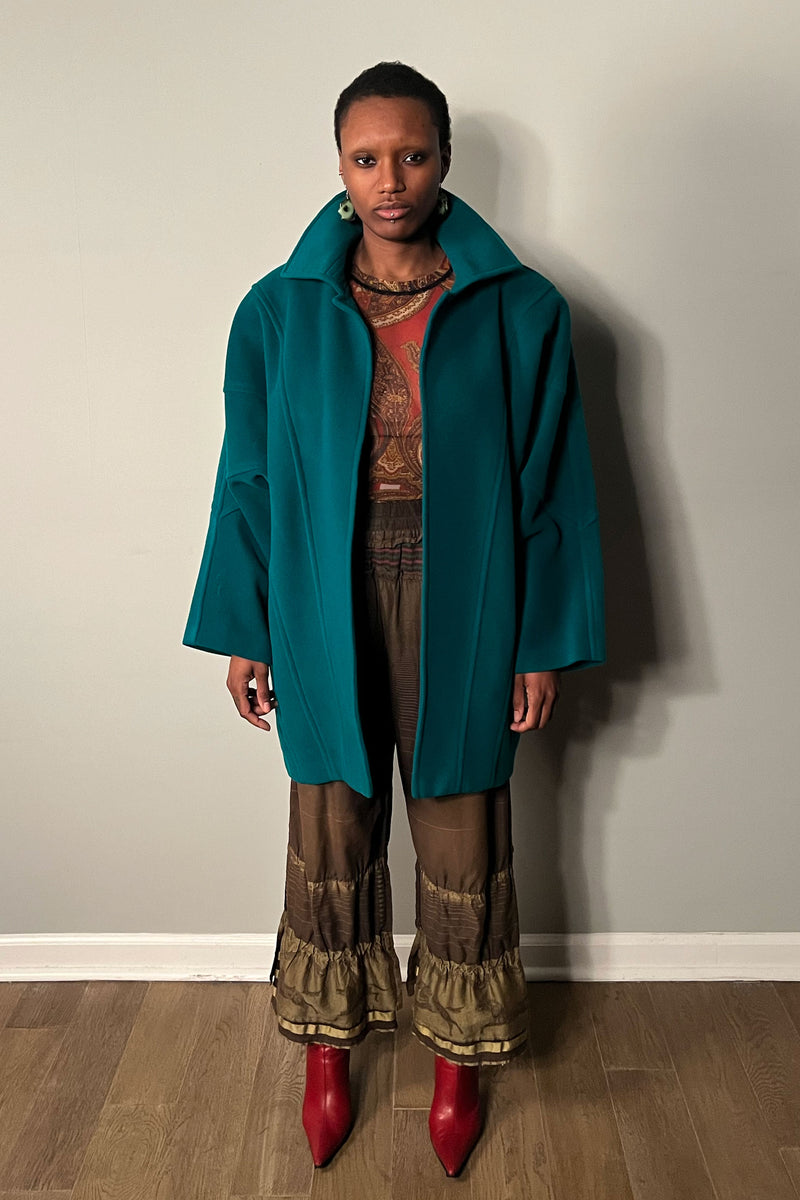 お気にいる Wool Green Biagiotti Laura Jacket Archive Vintage Moore – ジャケット・アウター