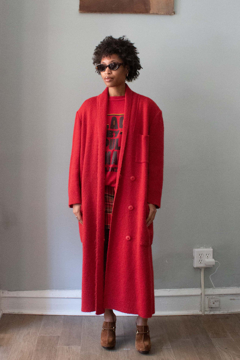 Issey Miyake Red Wool Cardigan – Moore Vintage Archive