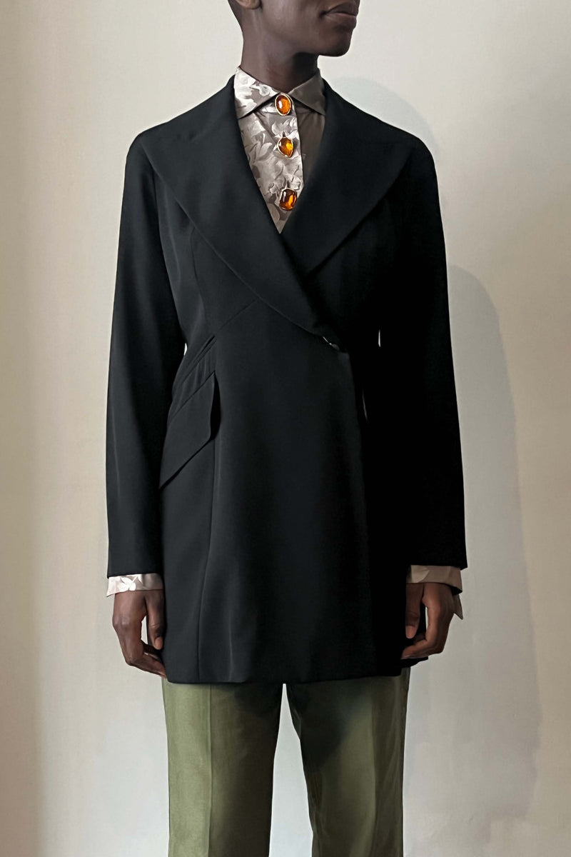 Claude Montana Black Wool Jacket – Moore Vintage Archive