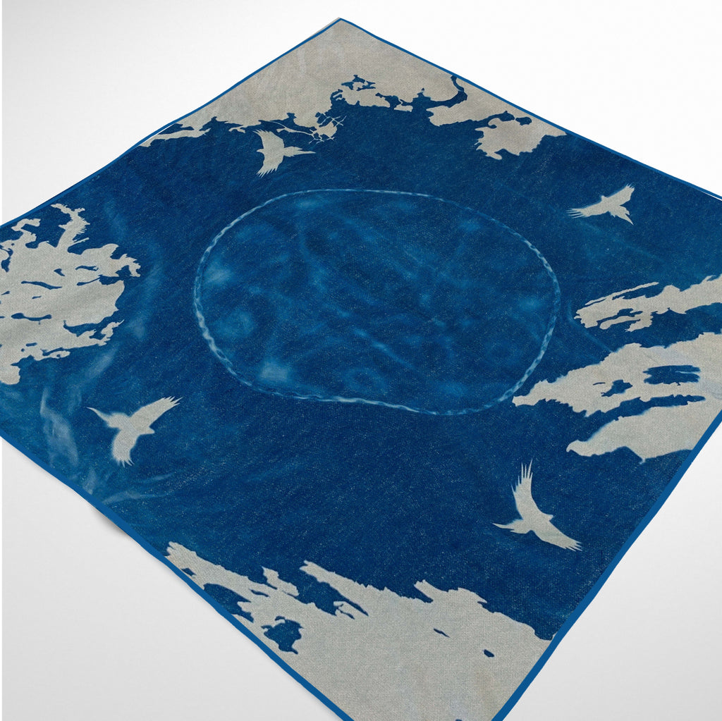 "Blue Winds" by Yannick Lowery - ACT 3 COTTON BANDANA