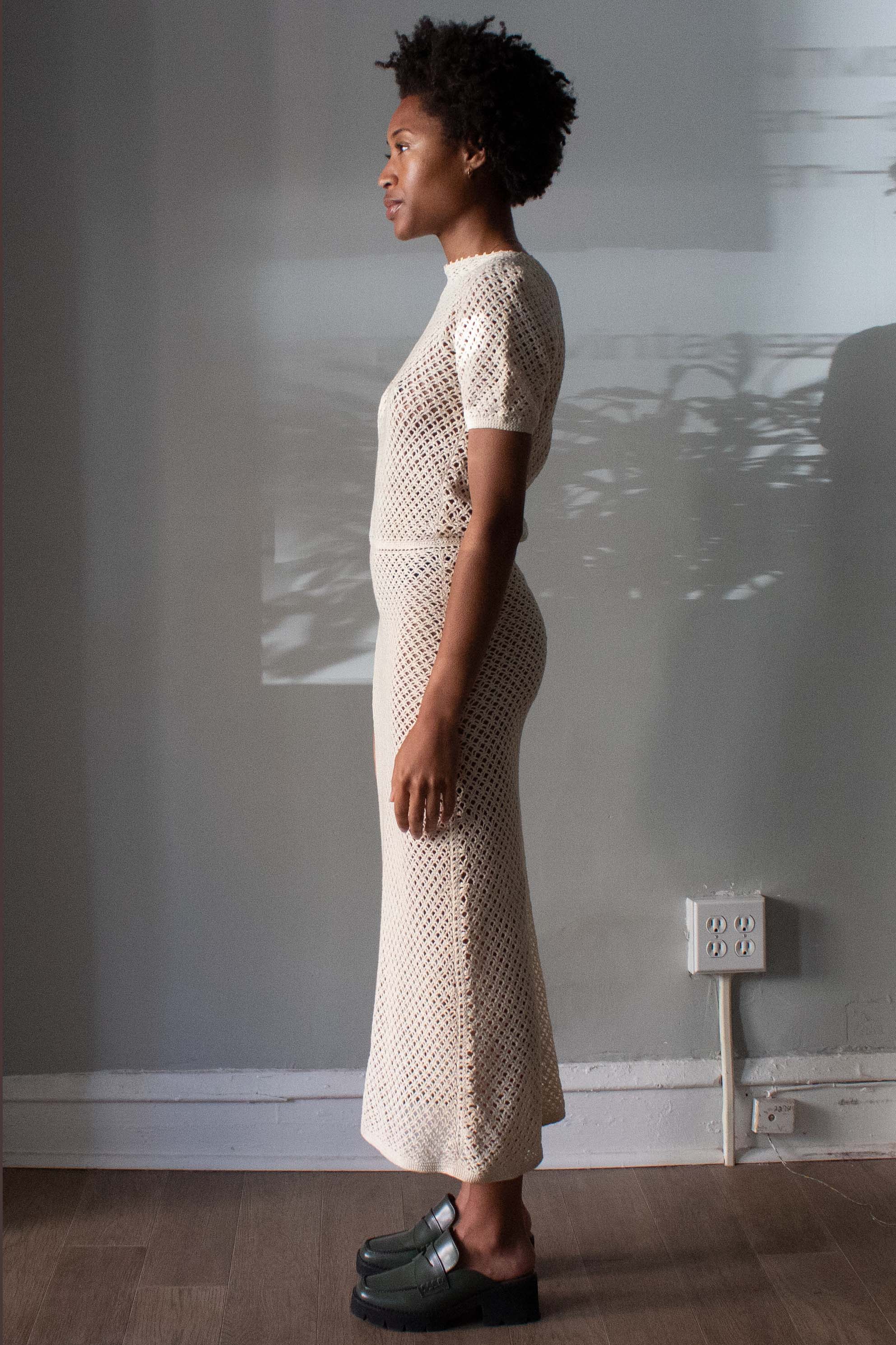 Vintage 1940s White Cotton Crochet Midi Dress Moore Vintage Archive Vintage 1940s White Cotton Crochet Midi Dress Moore Vintage Archive