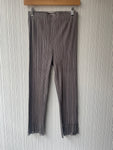 Issey Miyake Fete metallic silver cutout trousers