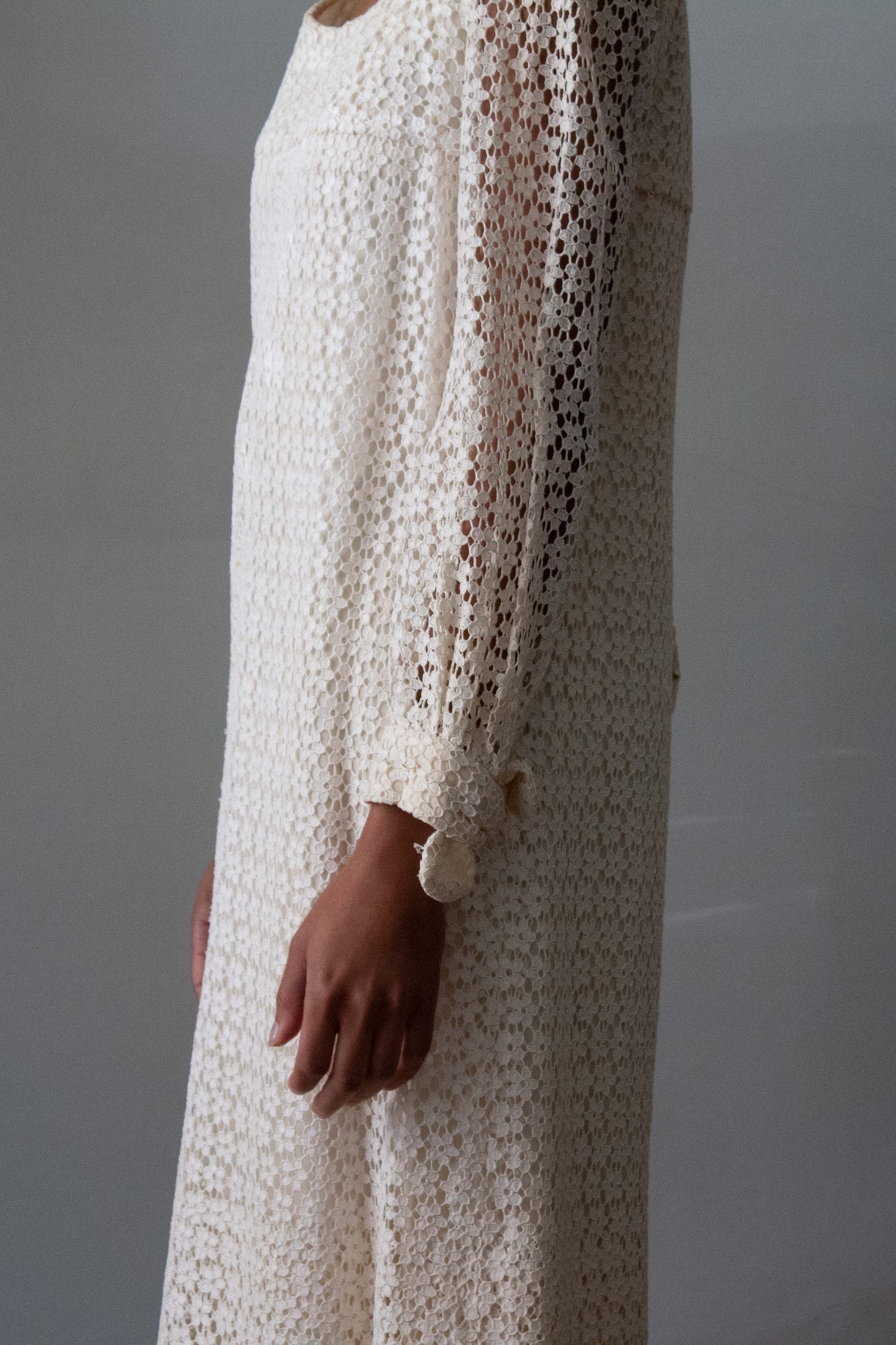 Nina Ricci White Floral Lace Dress Moore Vintage Archive Nina Ricci White Floral Lace Dress Moore Vintage Archive