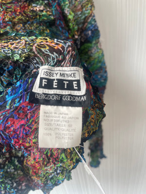 Issey Miyake Fete x Bergdorf Goodman rainbow pleated top