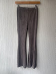 Issey Miyake White Label grey pleated flare pants