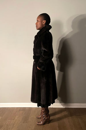 A. Dworkin Mink Trench