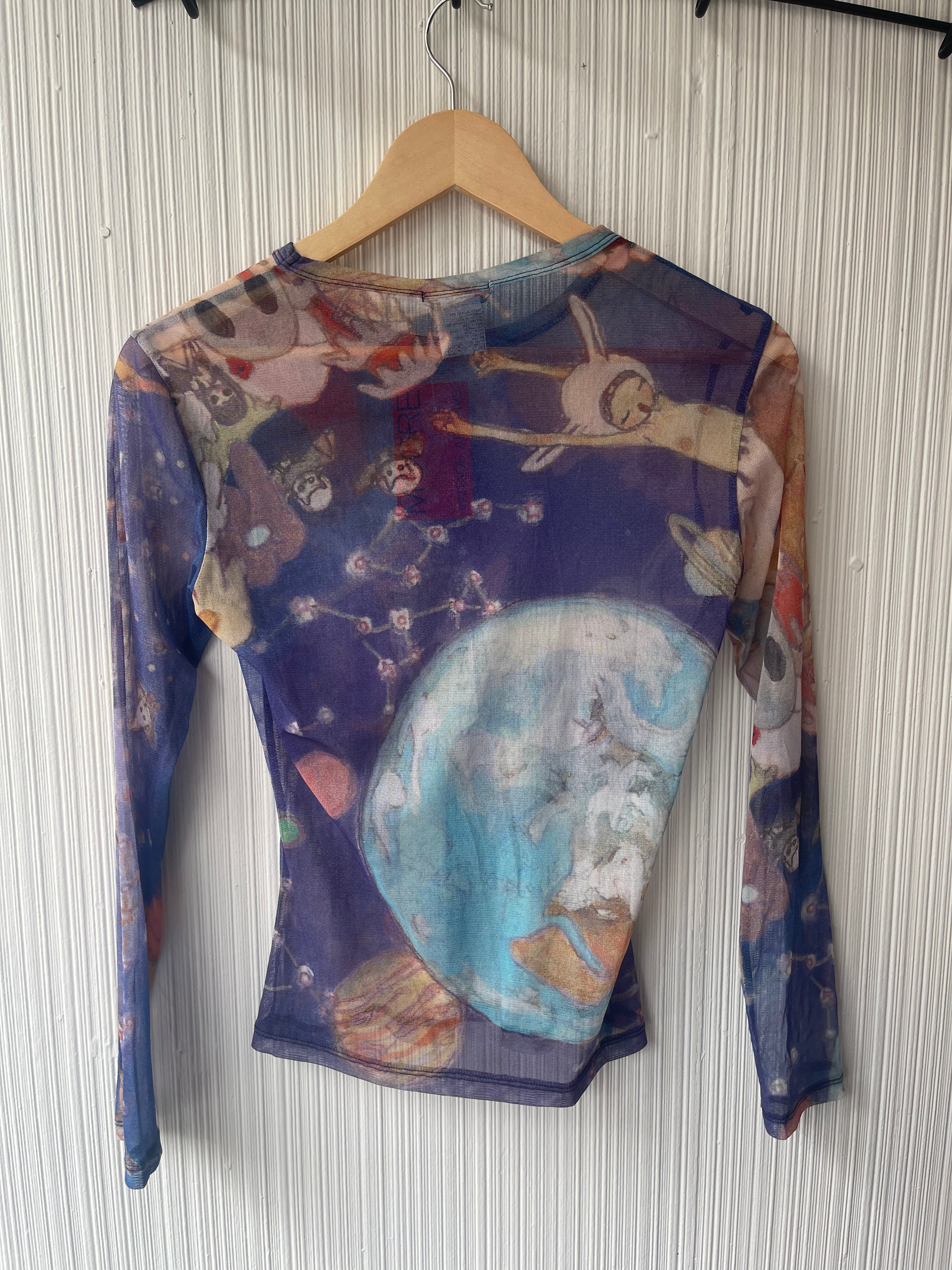 Issey Miyake x Aya Takano - Naoki Takizawa printed mesh top Issey Miyake x Aya Takano - Naoki Takizawa printed mesh top