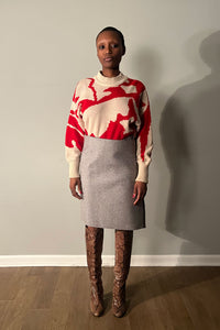 Pheobe Philo x Celine Wool Felt Wrap Skirt