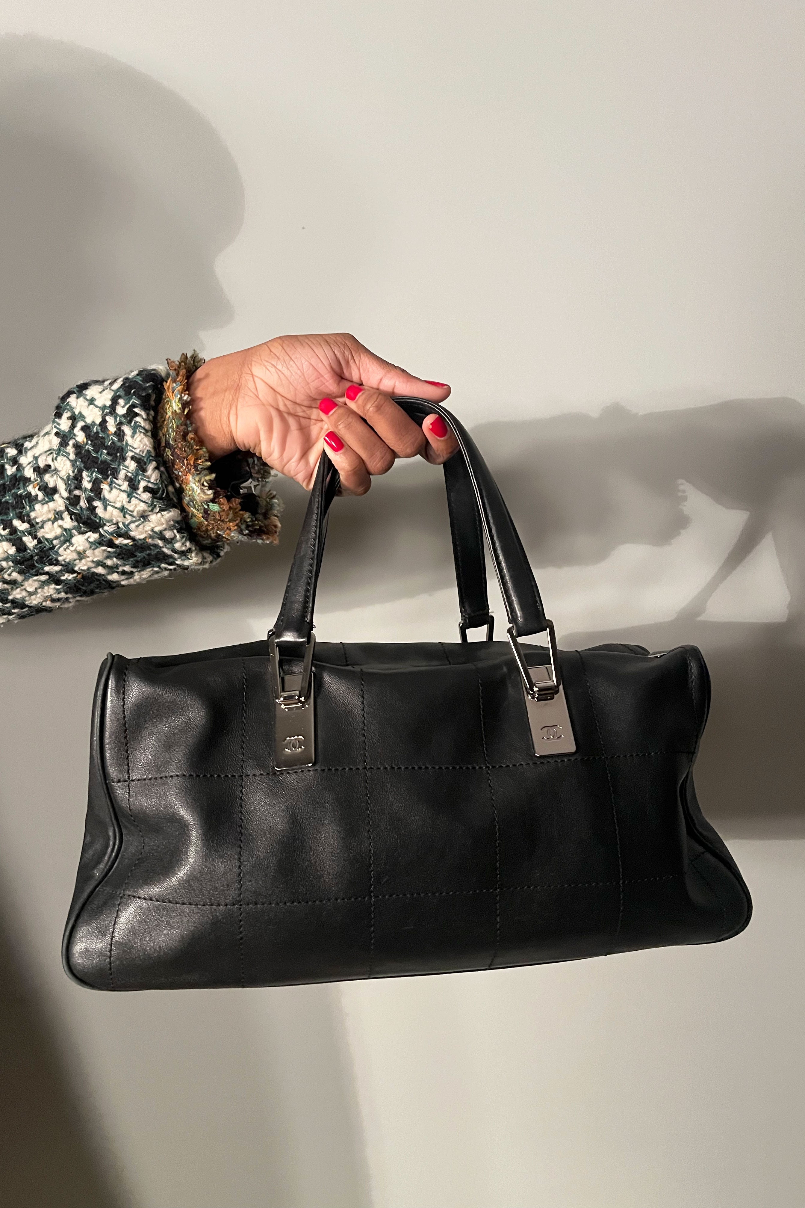 Chanel Black Chocolate Bar Handbag