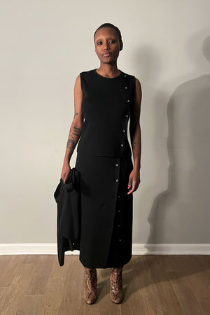 Fendi Black Wool Blend 3-PC Skirt Set Moore Vintage Archive Fendi Black Wool Blend 3-PC Skirt Set Moore Vintage Archive