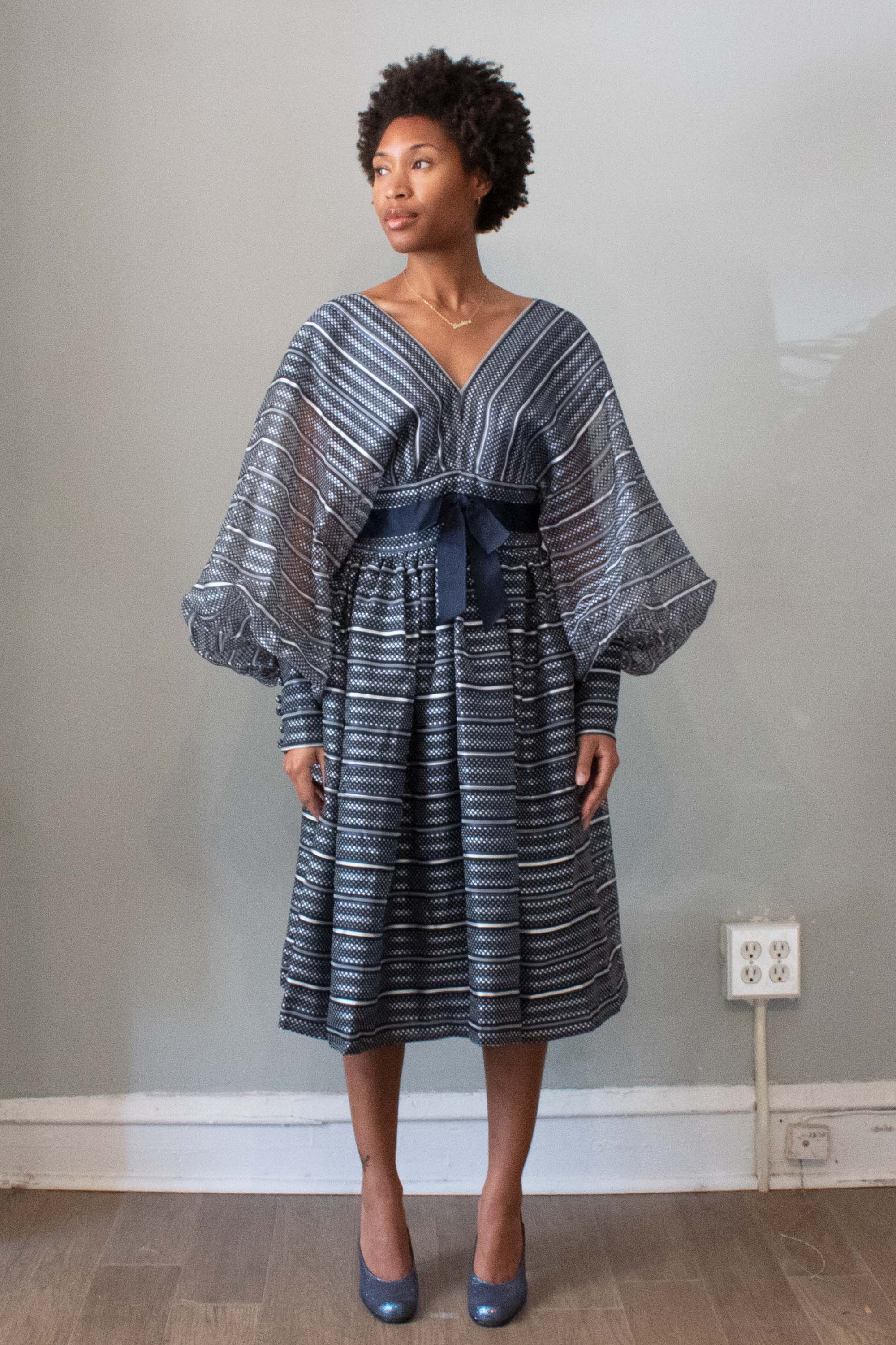 geoffrey beene jersey dress Geoffrey Beene Fall/ Winter 1991 Black Jersey Open Back Evening Gown