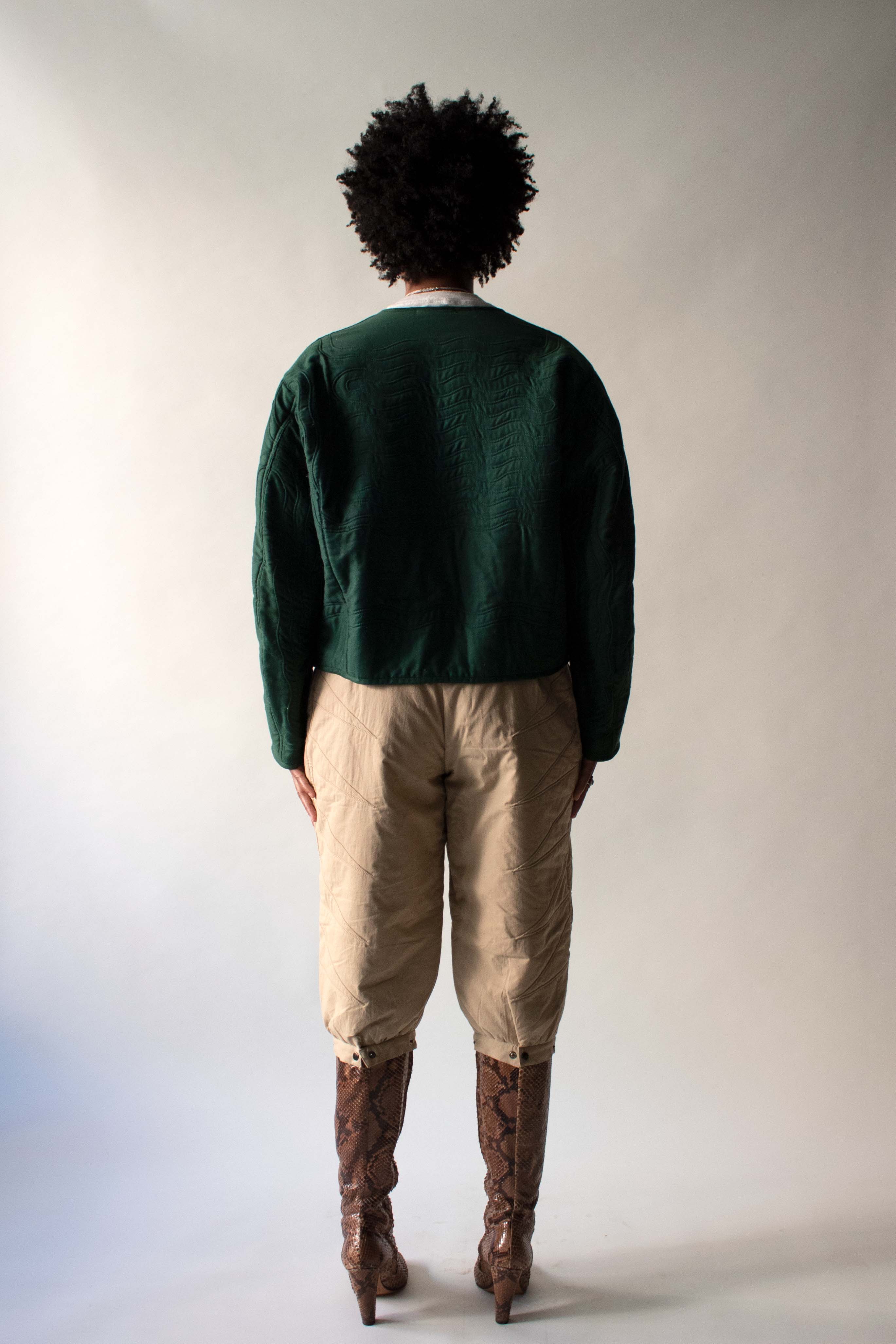 Issey Miyake 70s Green Quilted Cotton jacket – Moore Vintage Archive