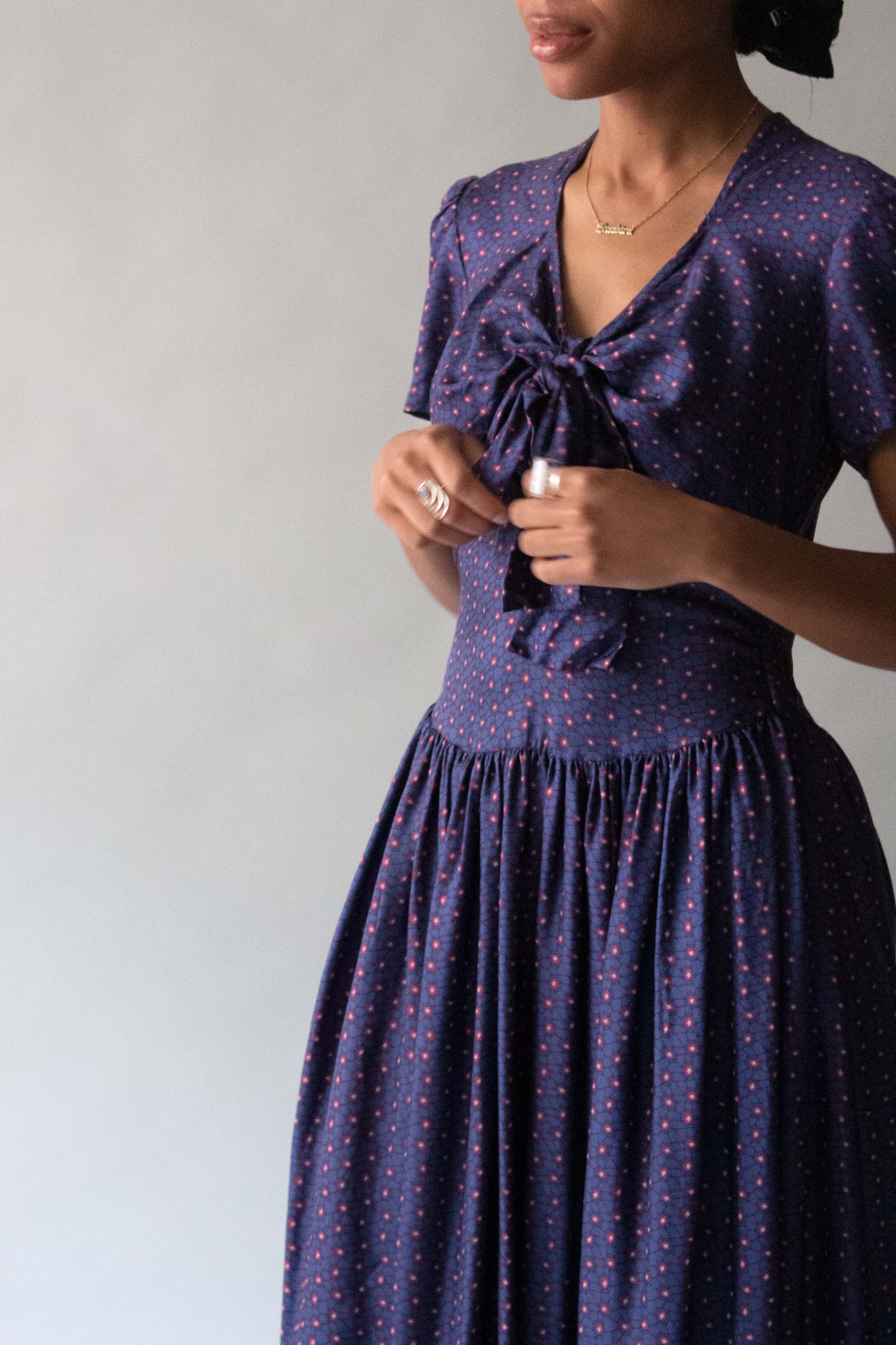 Vintage Purple and Red Print Dress – Moore Vintage Archive