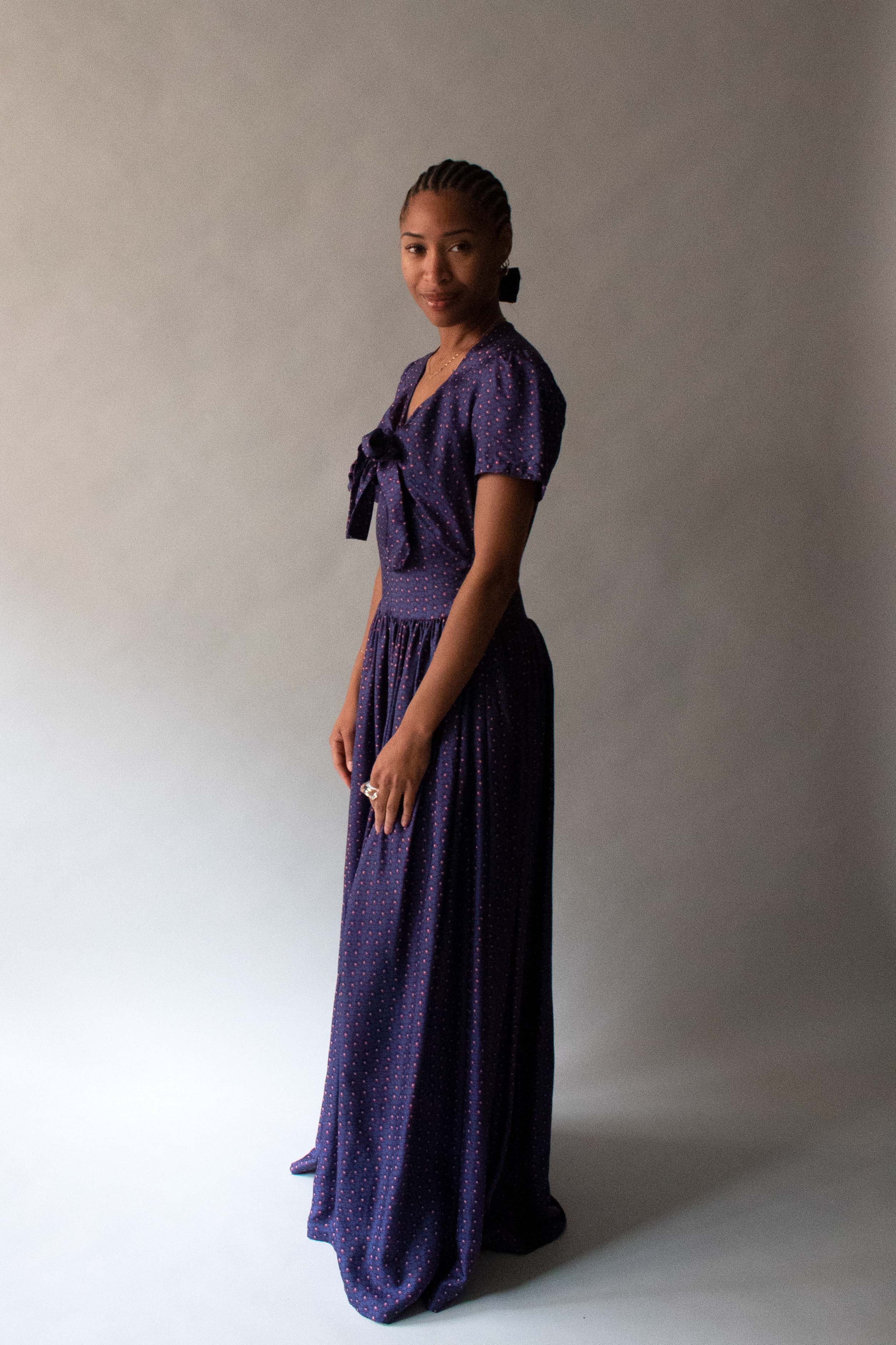 red and purple dresses Purple Floral Drop Waist Midi Dress - All Dresses