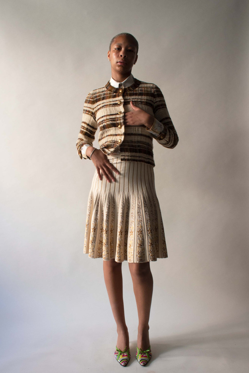 Chanel Couture 1965 Brown Wool Tweed Jacket