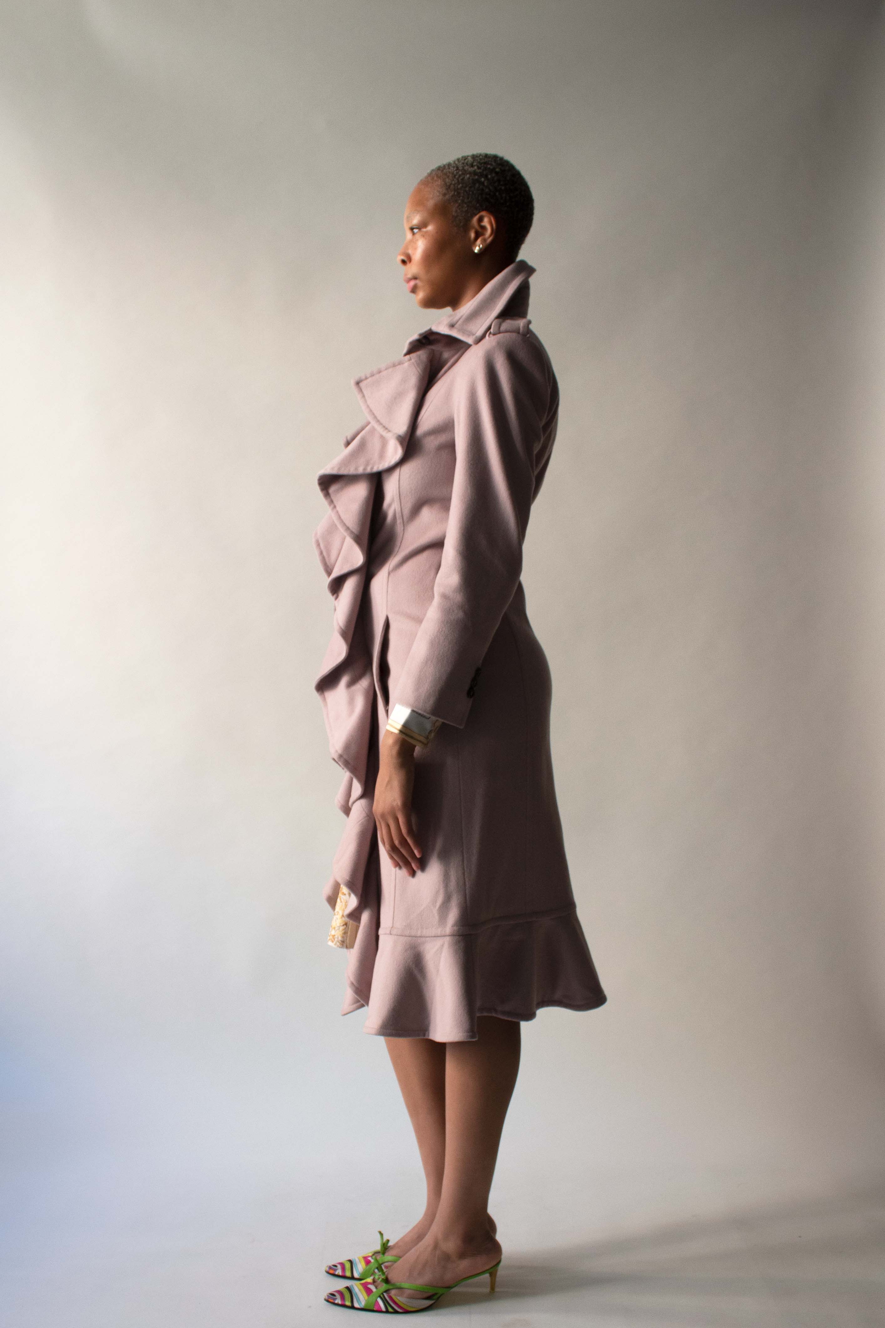 Yves Saint Laurent 2003 Pink Wool Coat