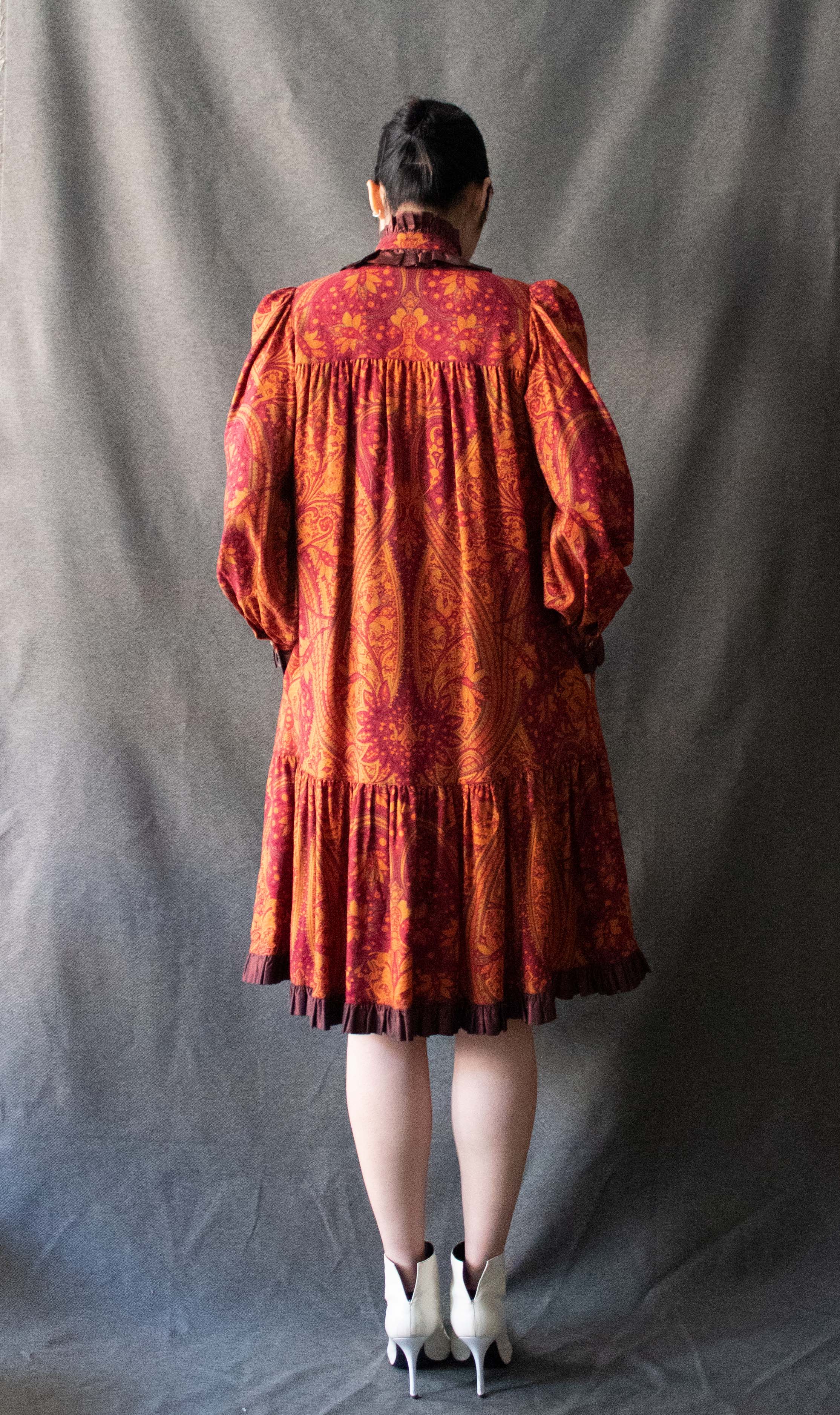Saint Laurent Ballet Russe Wool Blend Paisley Dress Moore Vintage Archive Saint Laurent Ballet Russe Wool Blend Paisley Dress Moore Vintage Archive