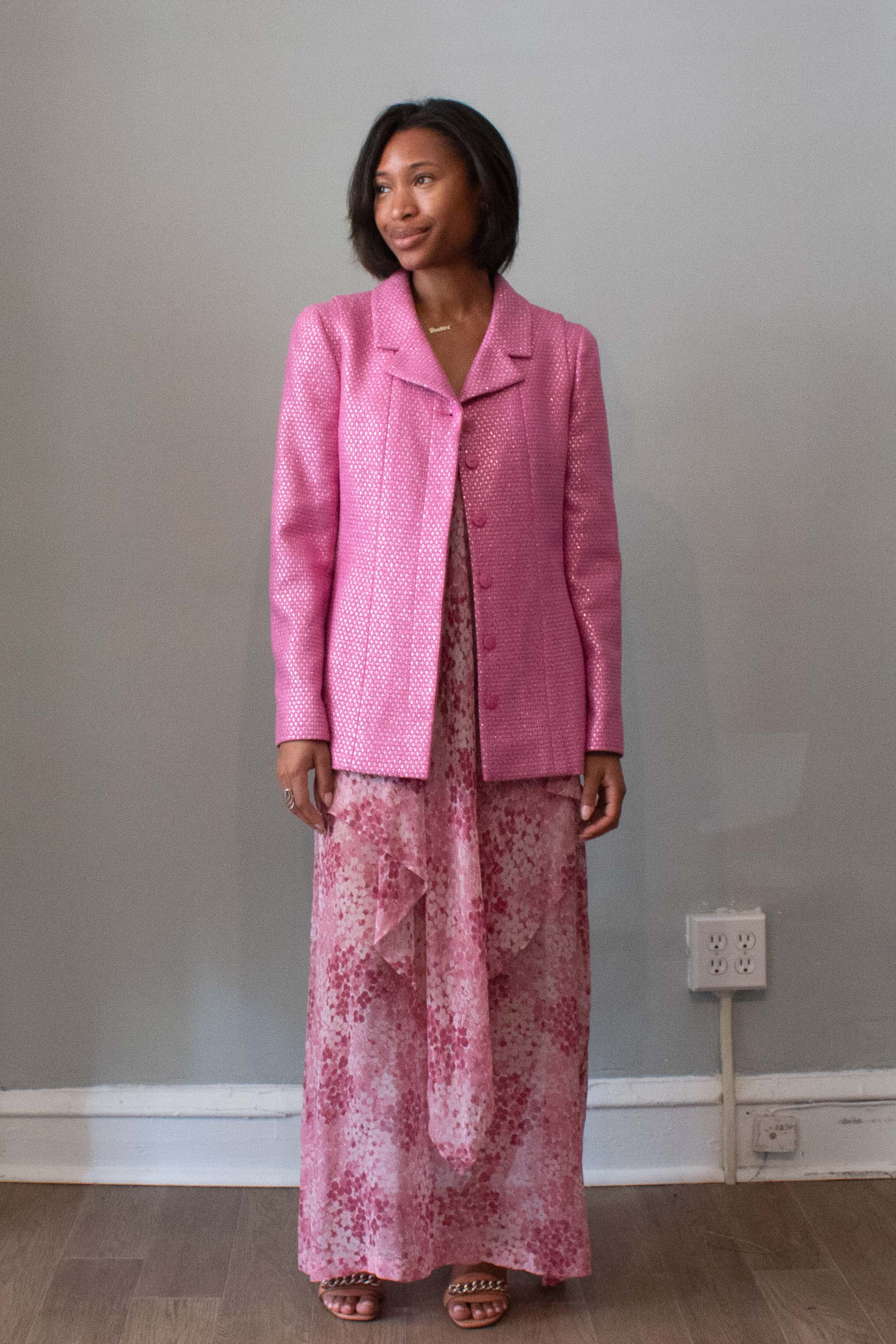 Chanel Pink Wool Blazer