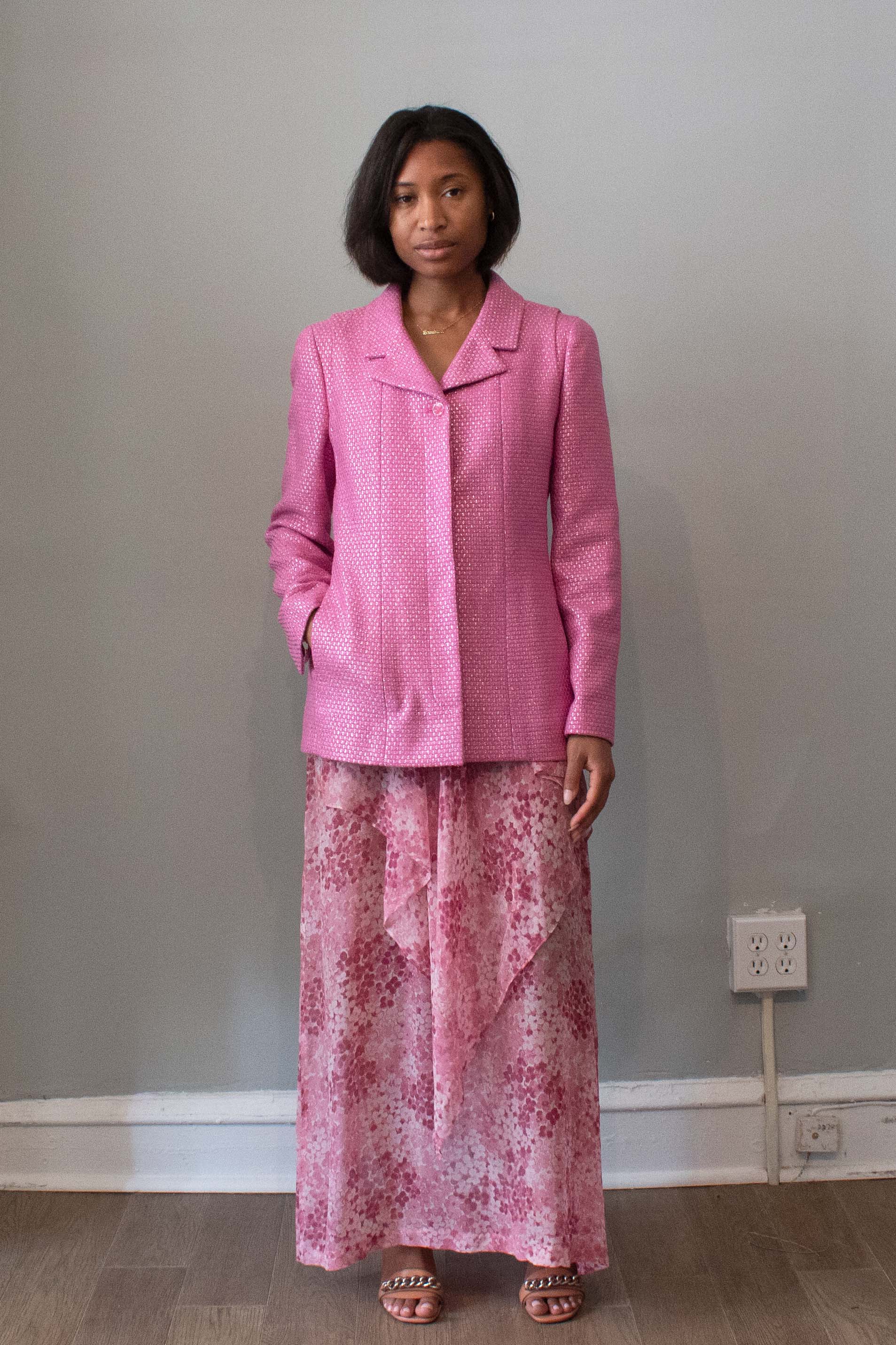 Chanel Pink Wool Blazer