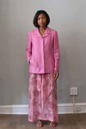 Chanel Pink Wool Blazer