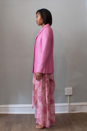 Chanel Pink Wool Blazer