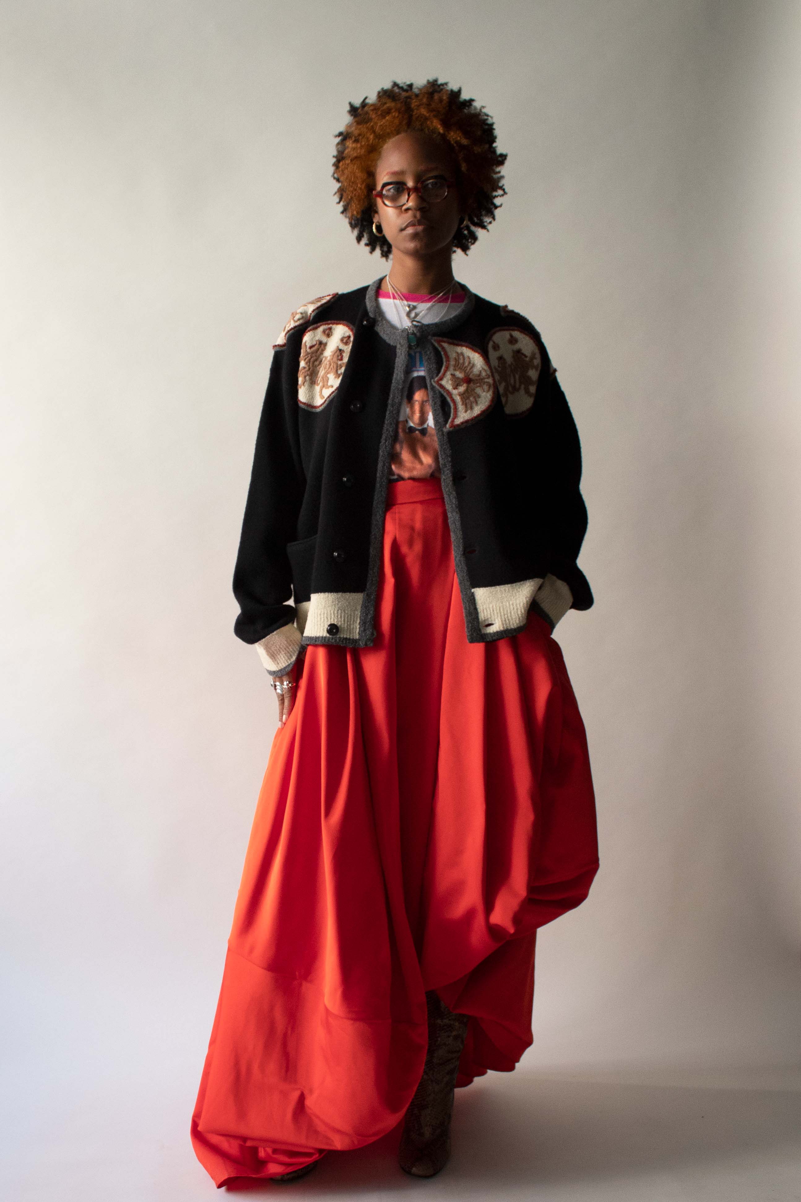 Matsuda Black Wool Cardigan