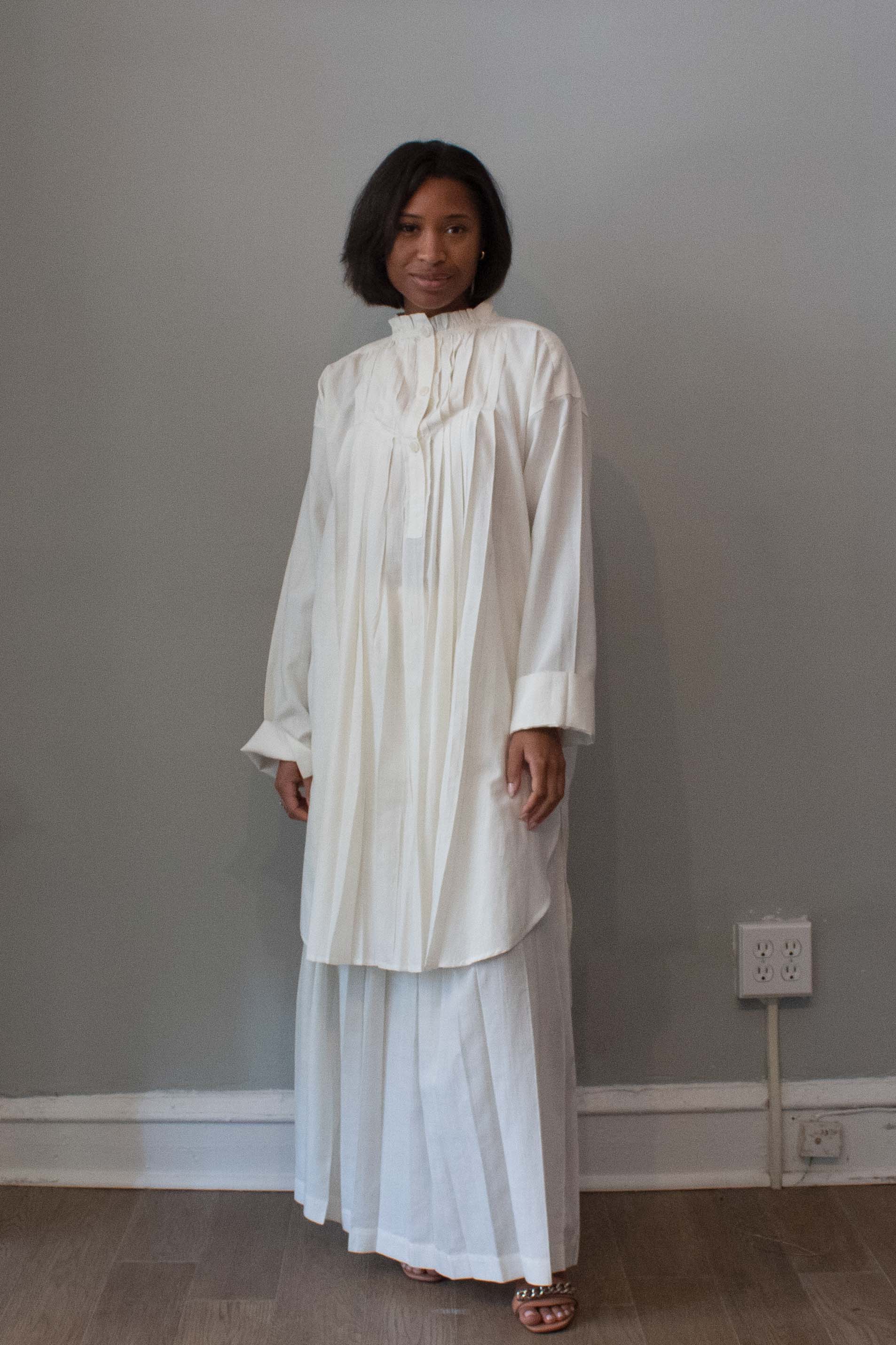 Issey Miyake Off-White Tunic Dress – Moore Vintage Archive Issey Miyake Off-White Tunic Dress – Moore Vintage Archive