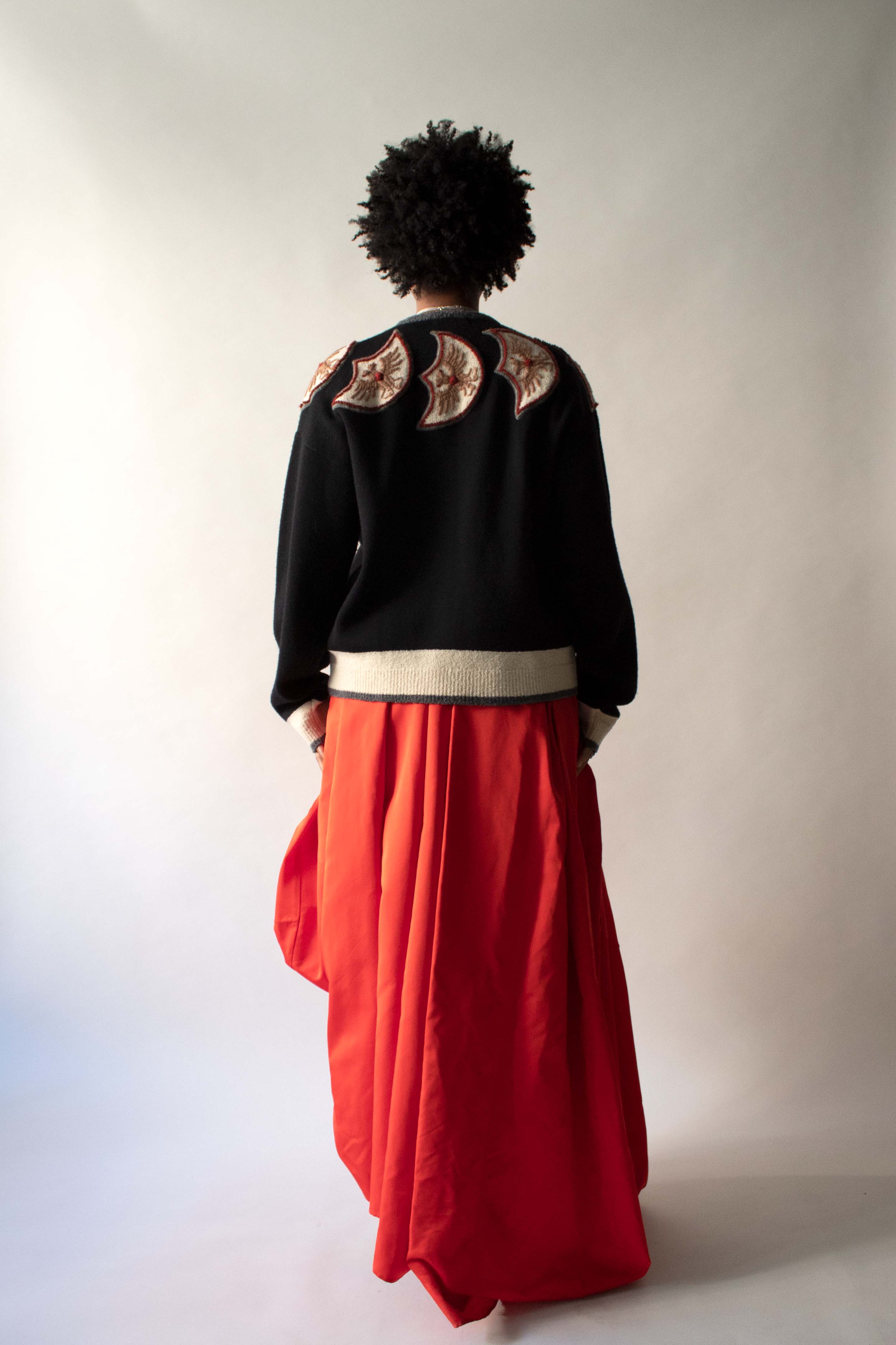 Matsuda Black Wool Cardigan