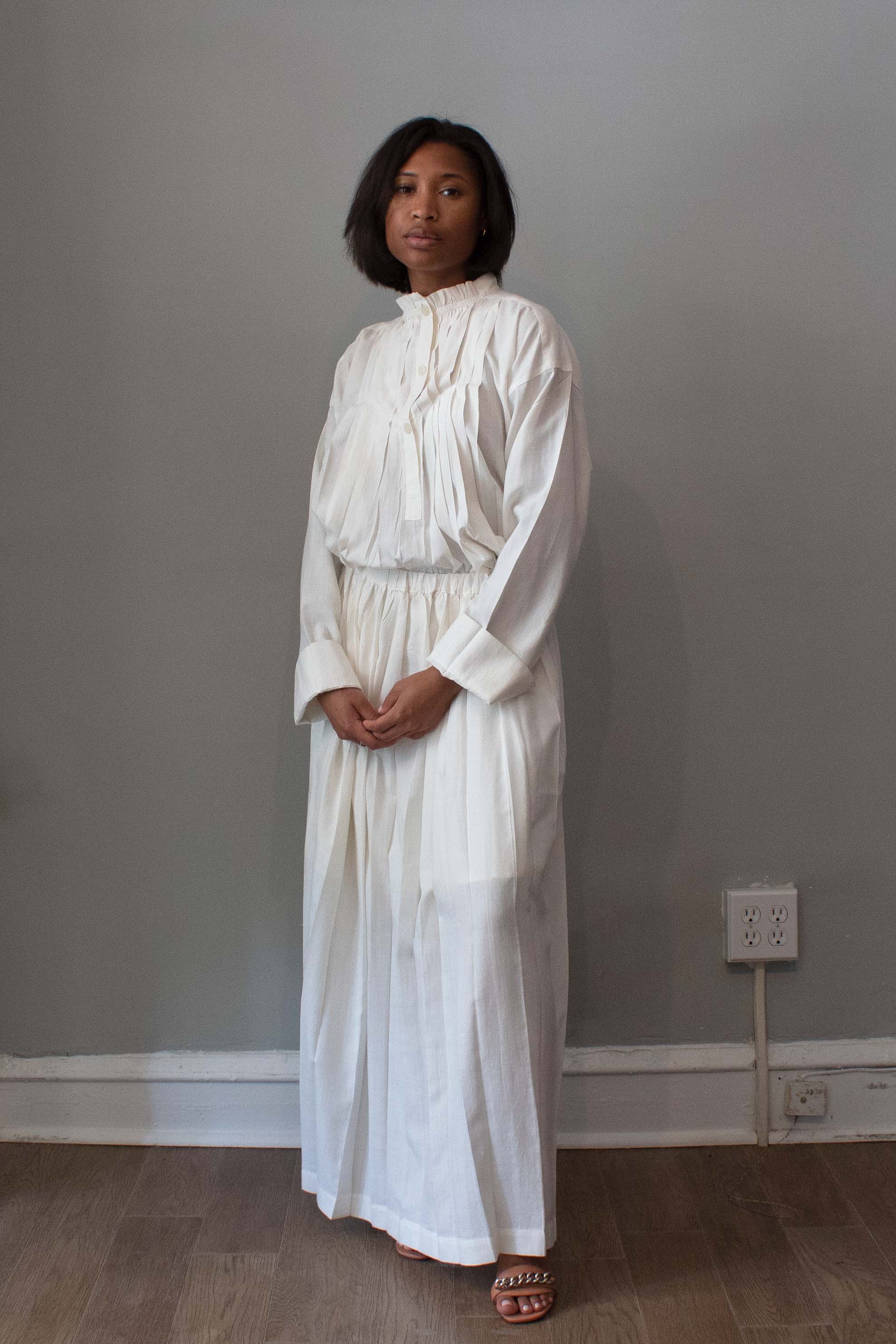 Issey Miyake Off-White Tunic Dress – Moore Vintage Archive Issey Miyake Off-White Tunic Dress – Moore Vintage Archive