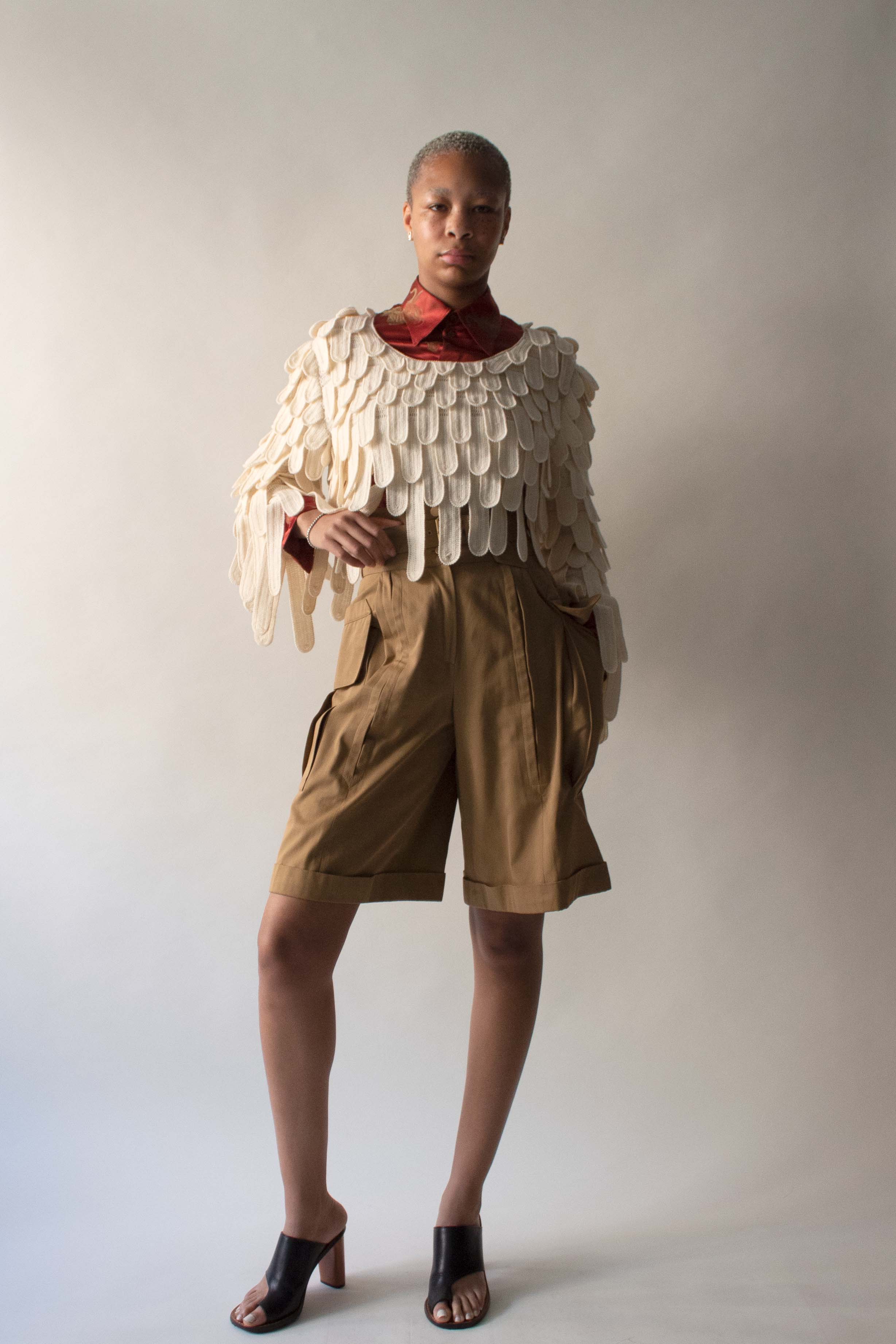 Matsuda Cream Wool Sweater