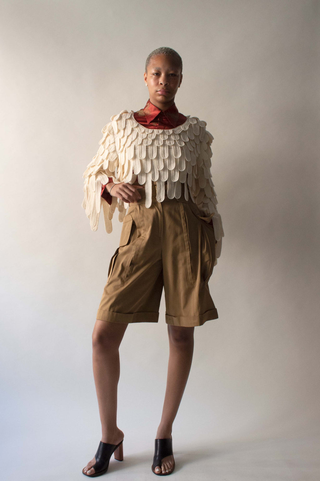 Matsuda Cream Wool Sweater