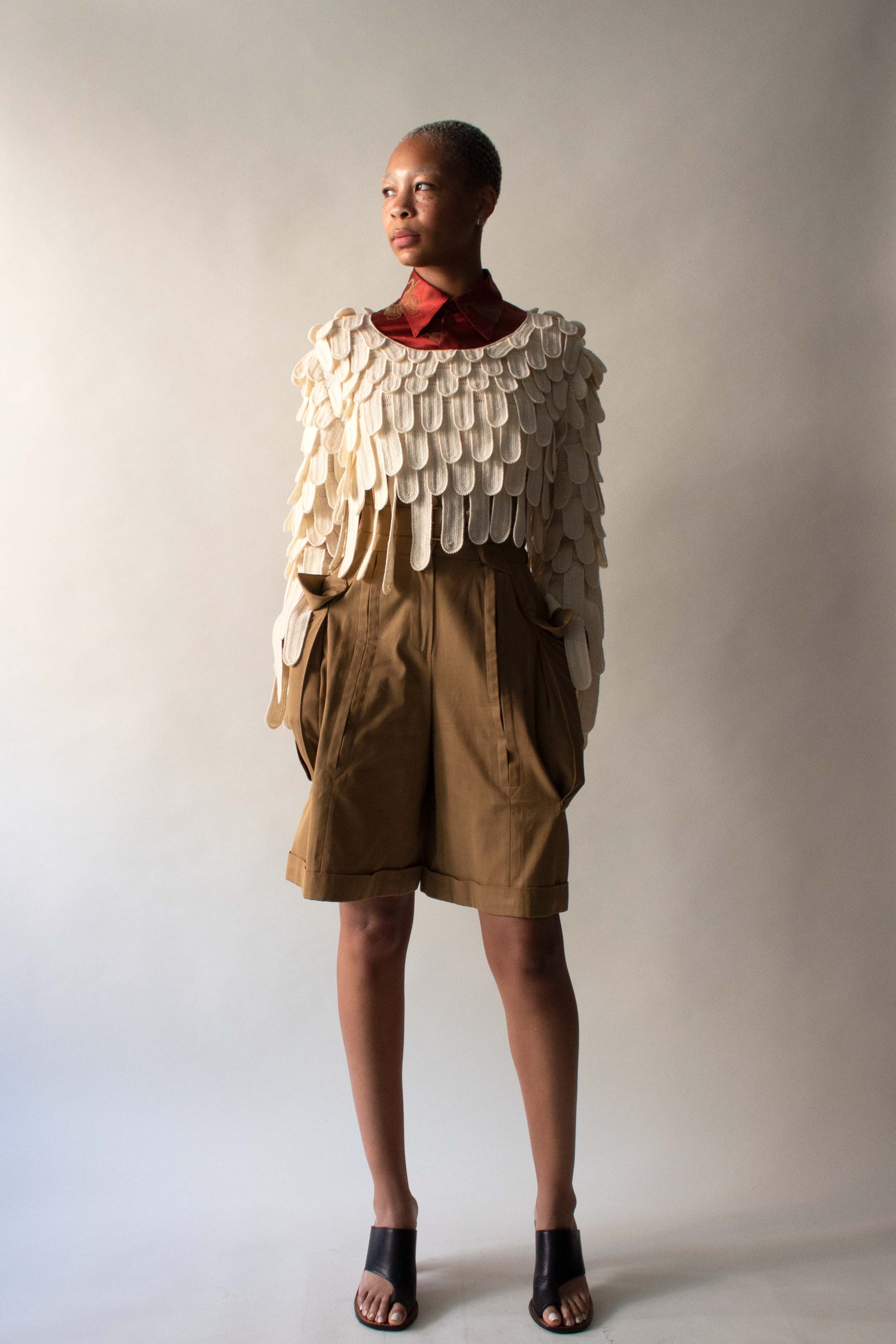 Matsuda Cream Wool Sweater