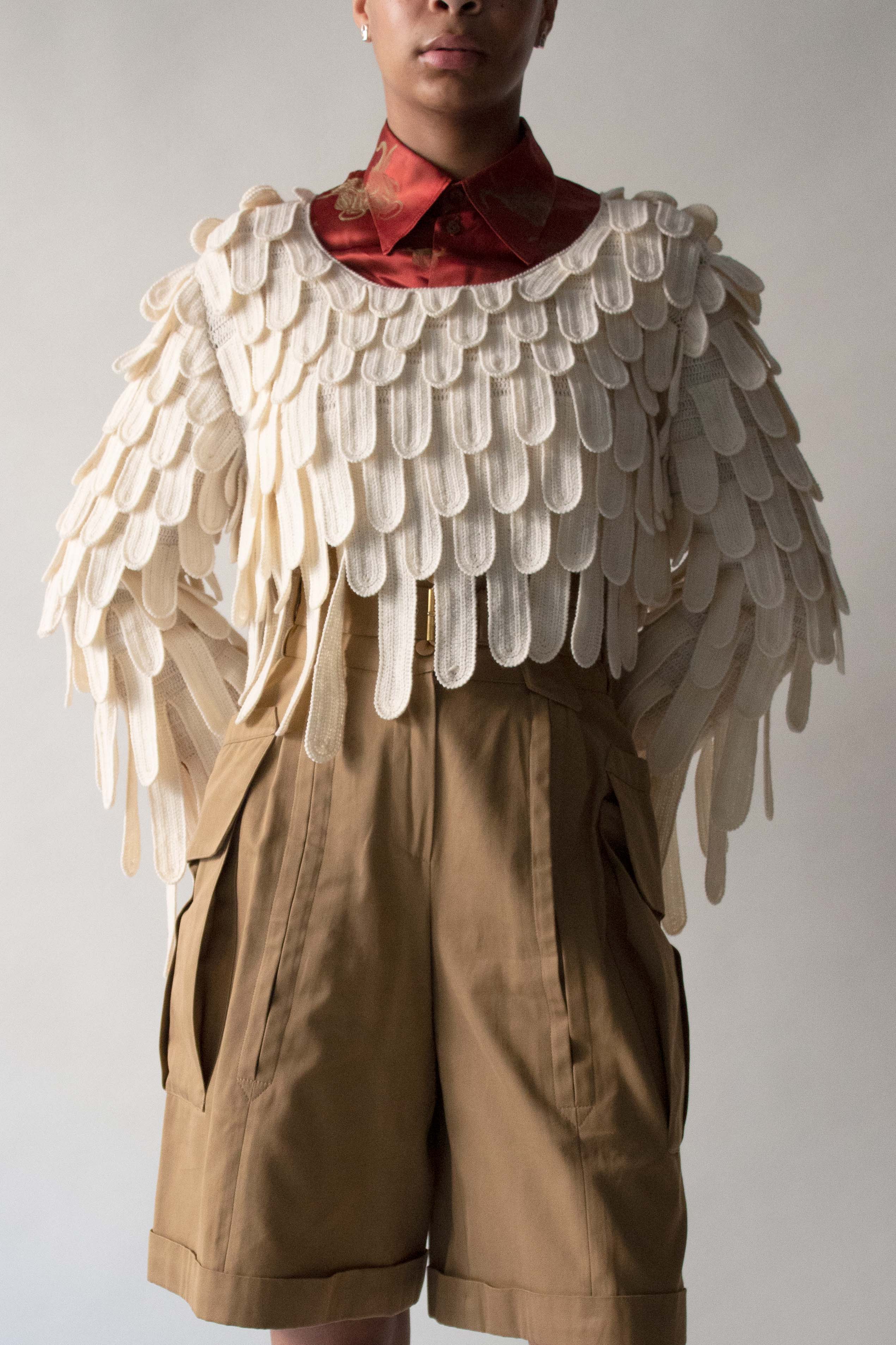 Matsuda Cream Wool Sweater