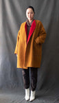 Hermes Red Cashmere Blend Reversible Coat