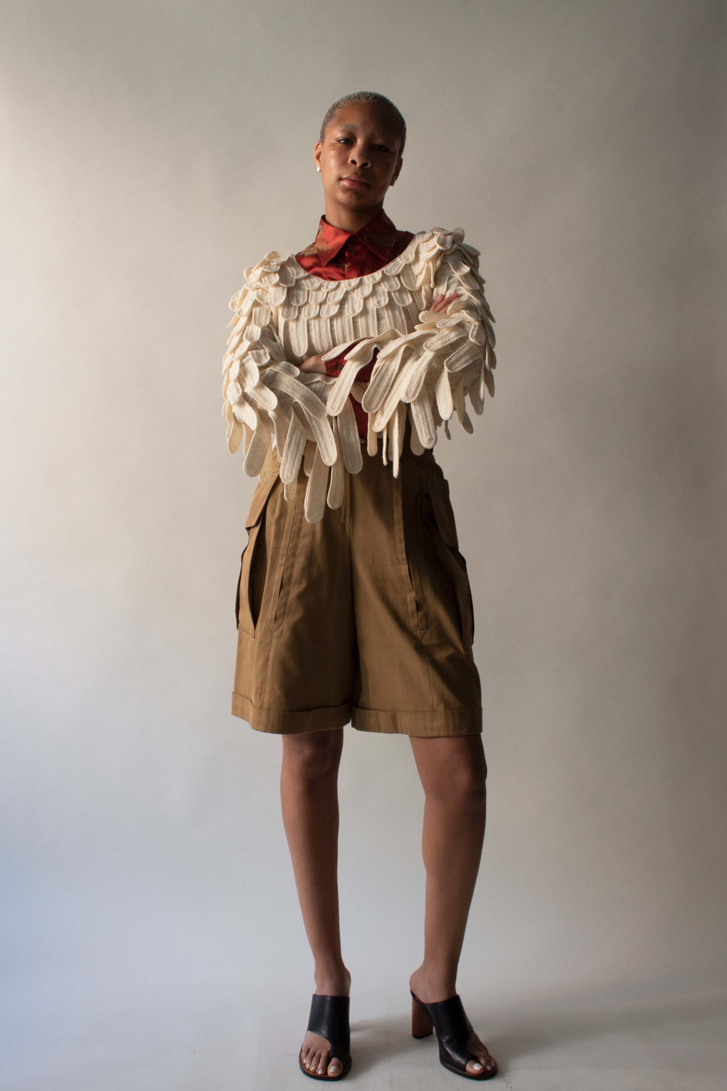 Matsuda Cream Wool Sweater