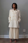 Hermes Ivory Cotton Trench Coat