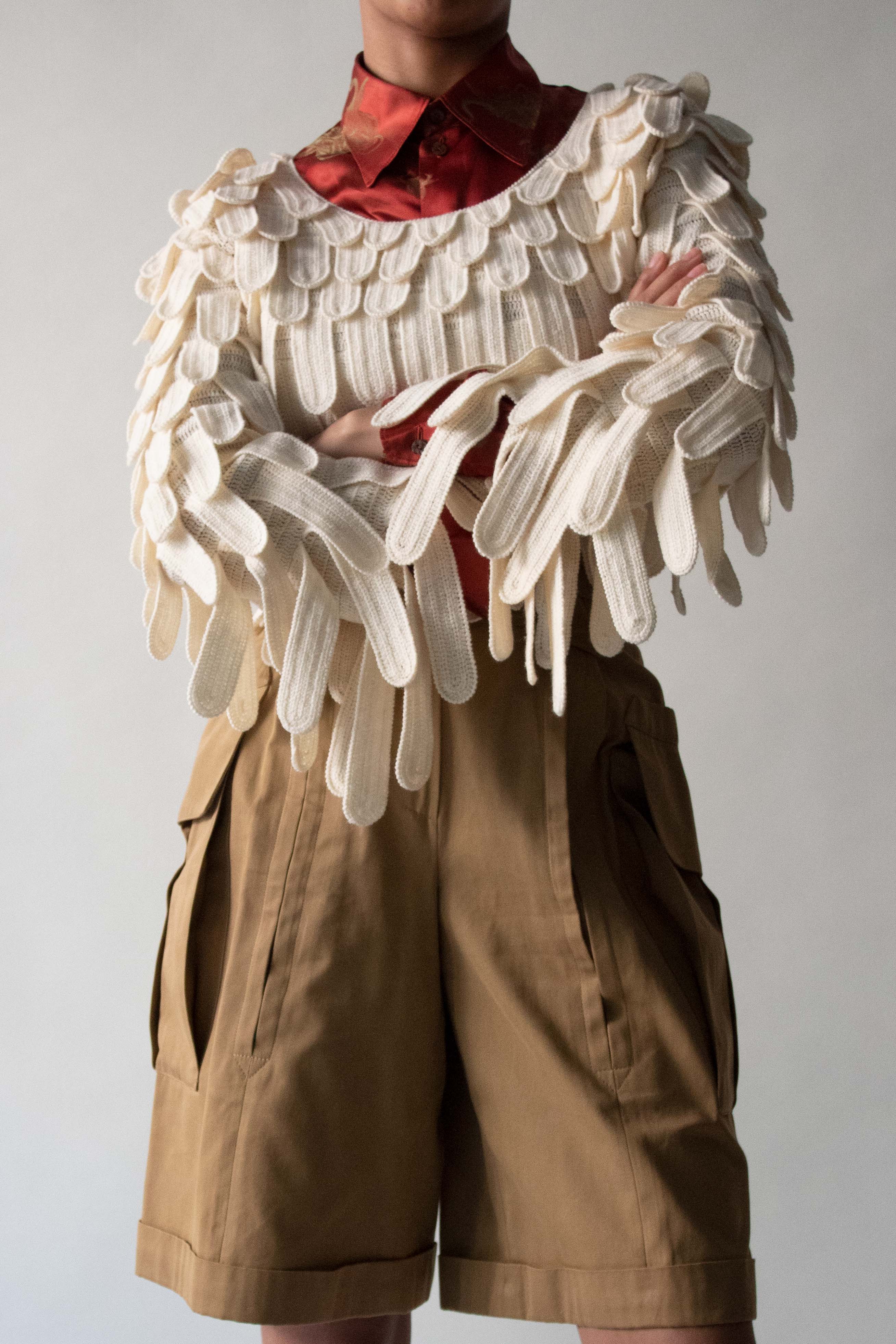 Matsuda Cream Wool Sweater