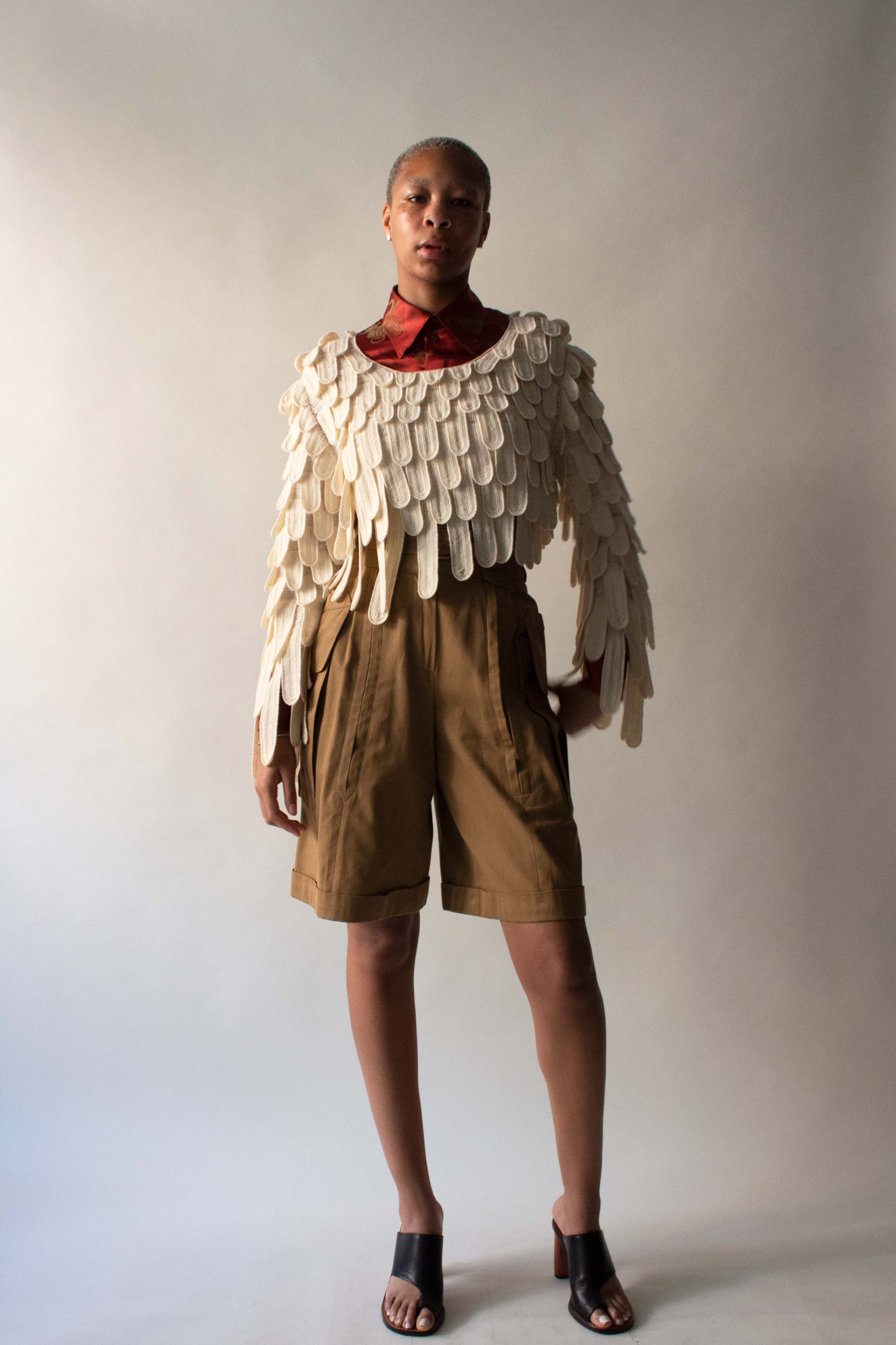 Matsuda Cream Wool Sweater