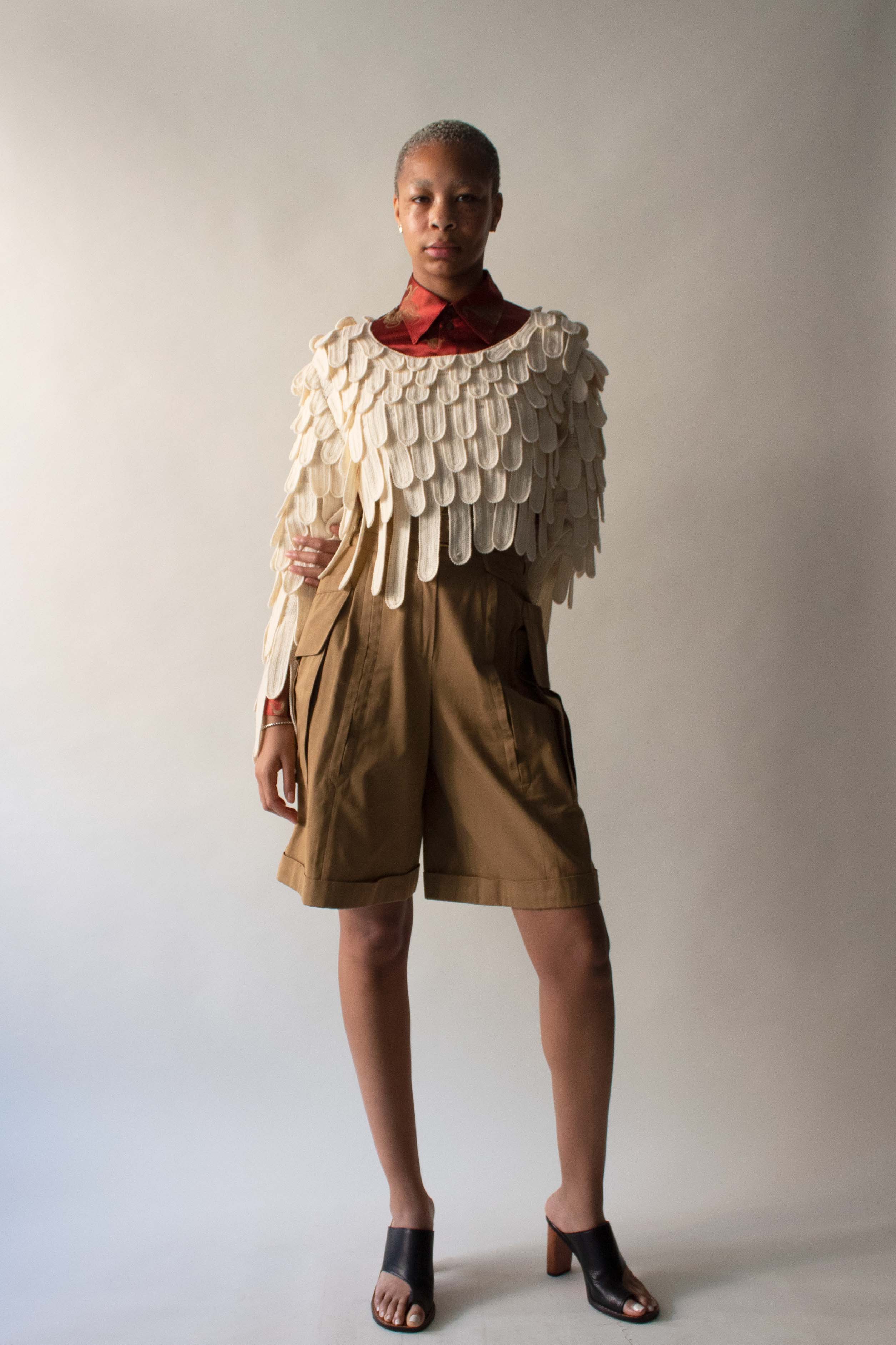 Matsuda Cream Wool Sweater