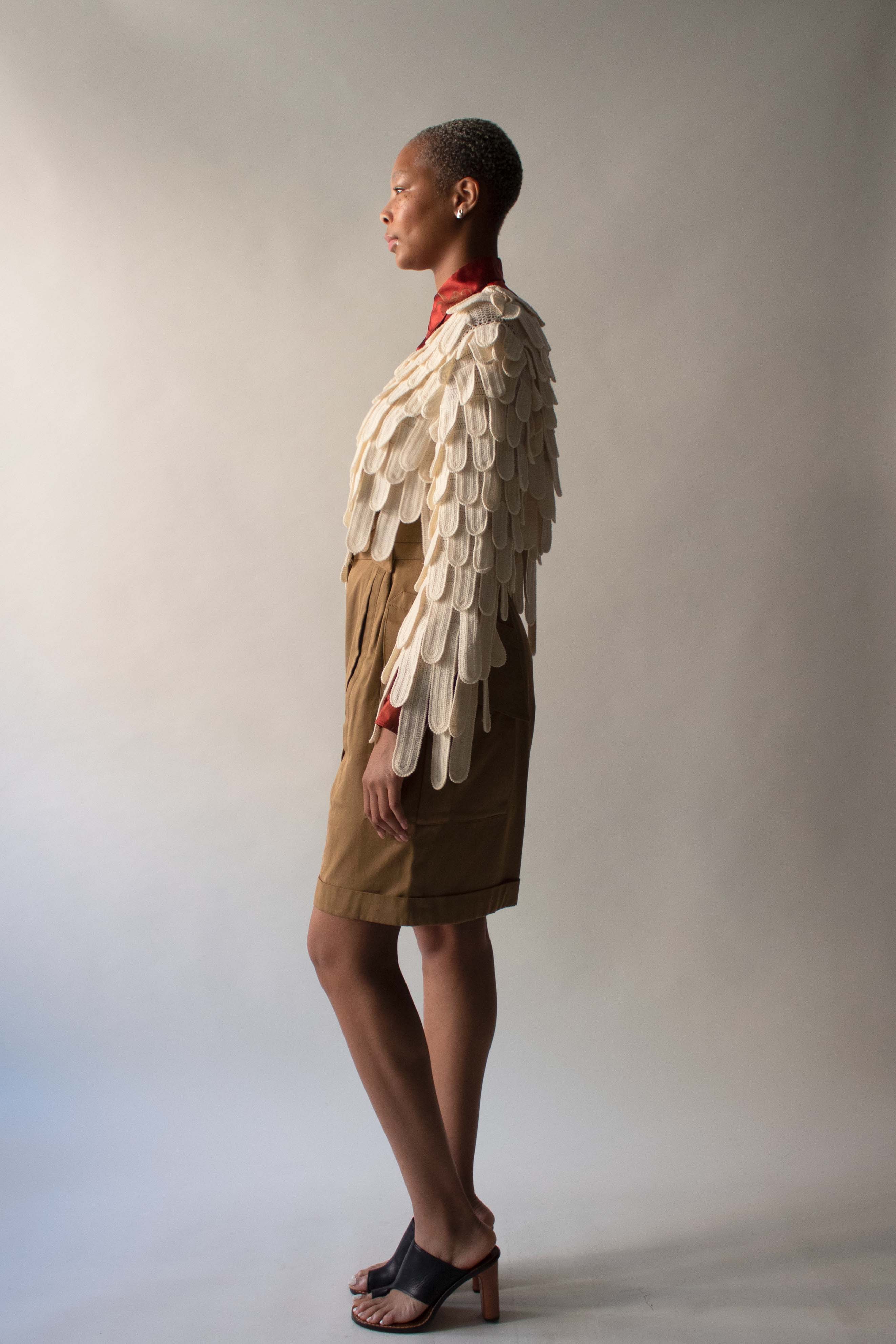 Matsuda Cream Wool Sweater