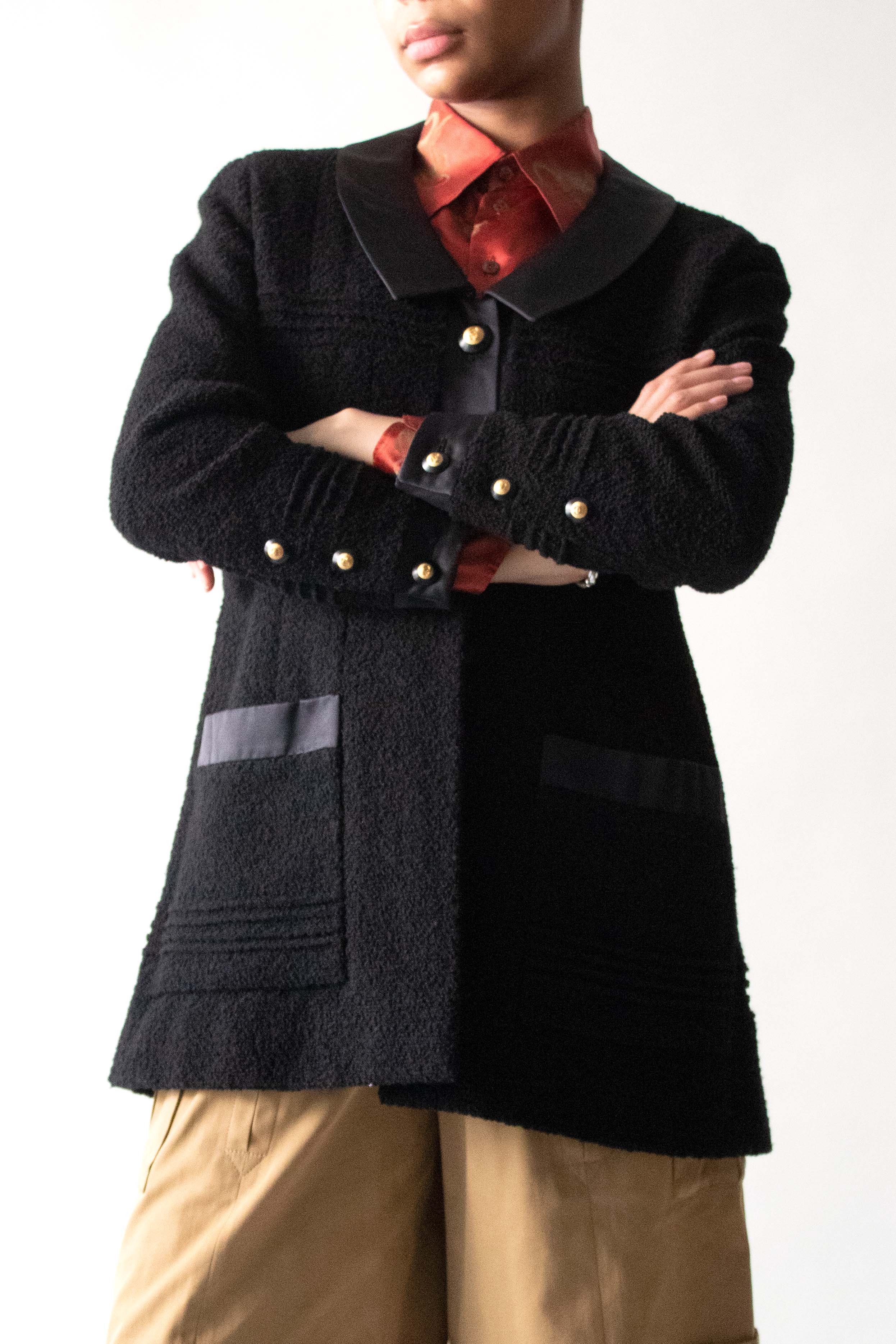 Chanel Black Wool Boucle Jacket