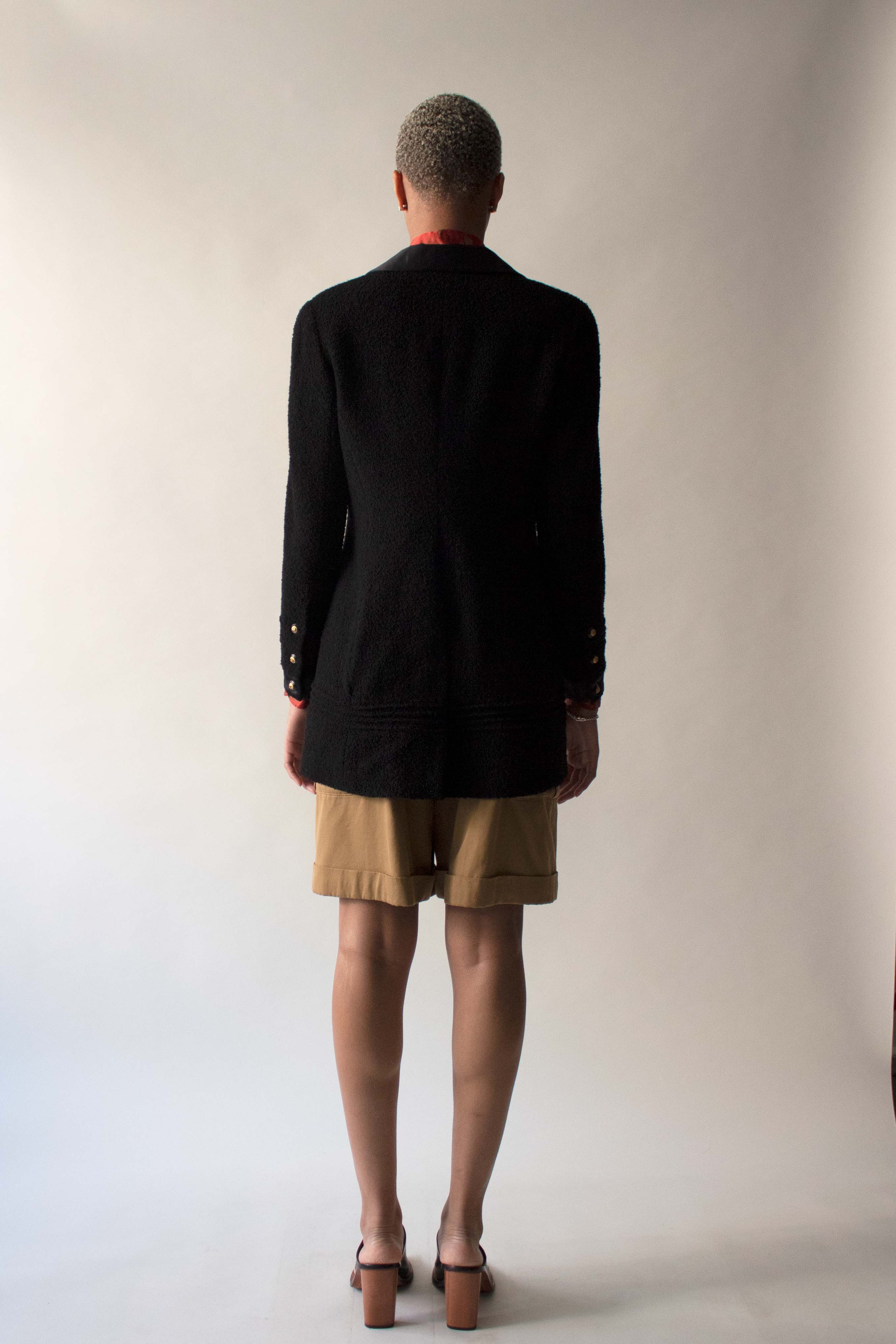 Chanel Black Wool Boucle Jacket