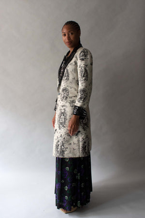 Jean Paul Gaultier Sequin Lapel Brocade Blazer