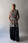 Chanel Multicolor Linen Monogram Tunic Dress