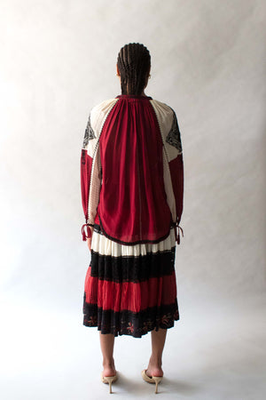 Jean Paul Gaultier Multicolor Folk Blouse