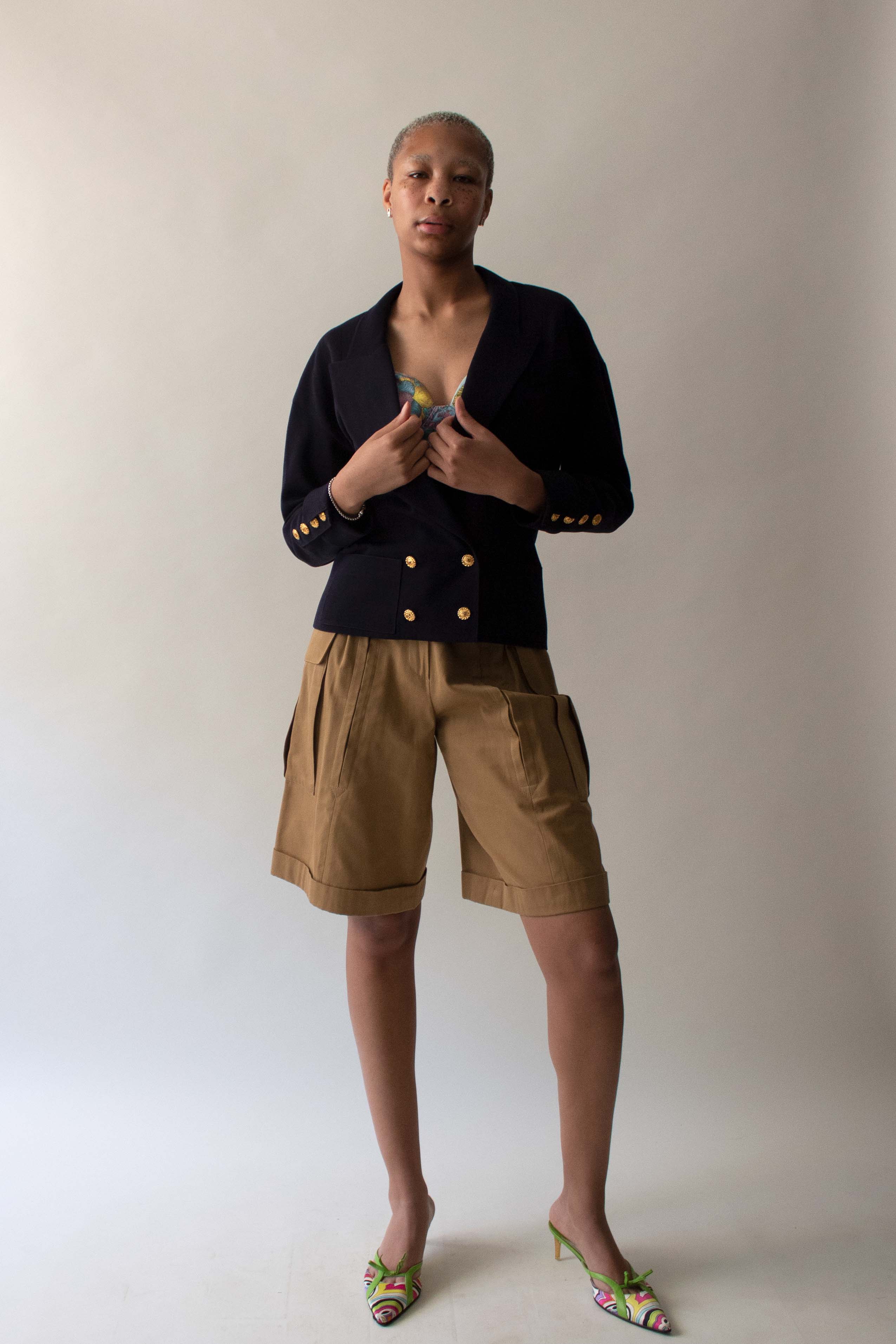 Chanel Navy Wool Blazer