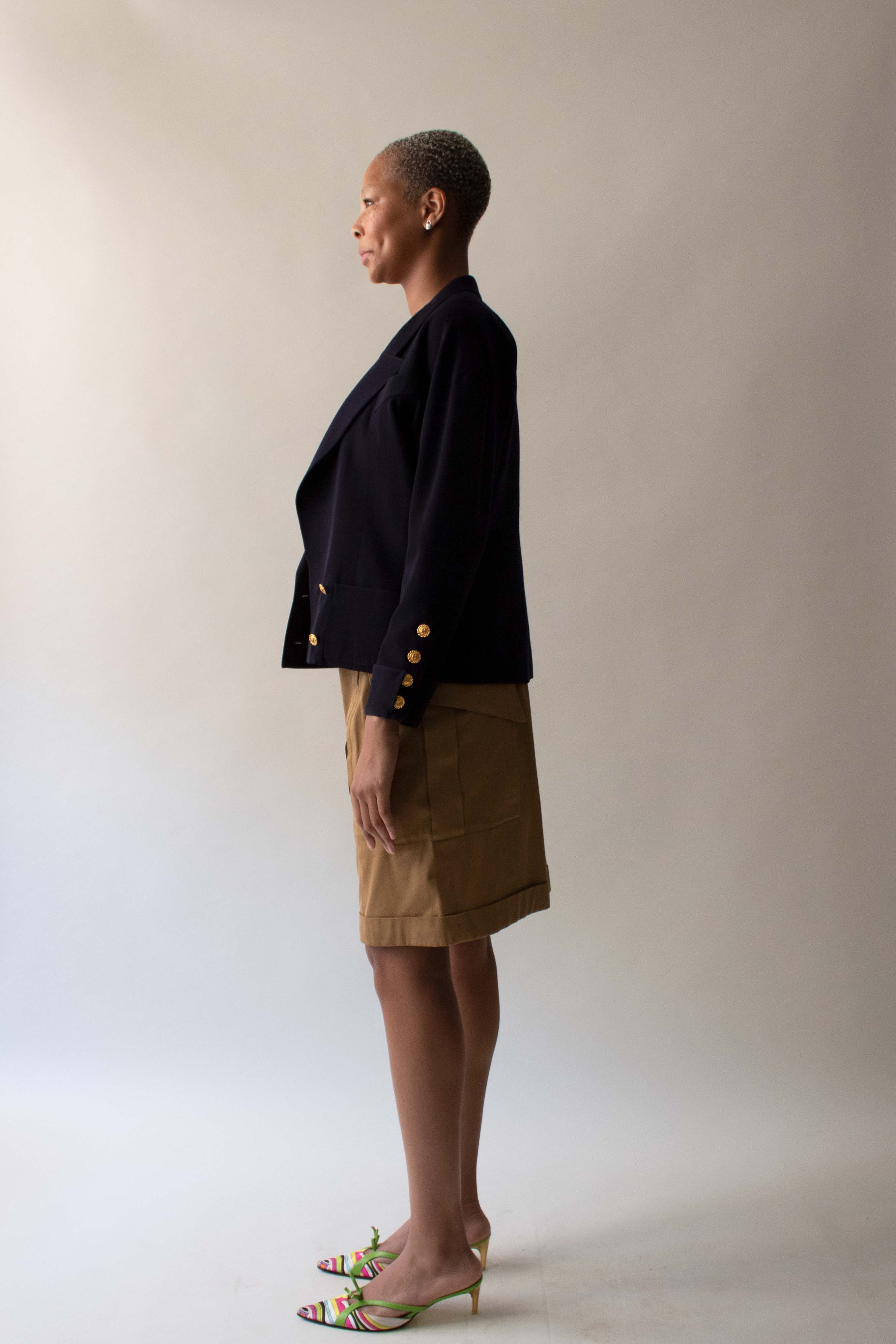 Chanel Navy Wool Blazer