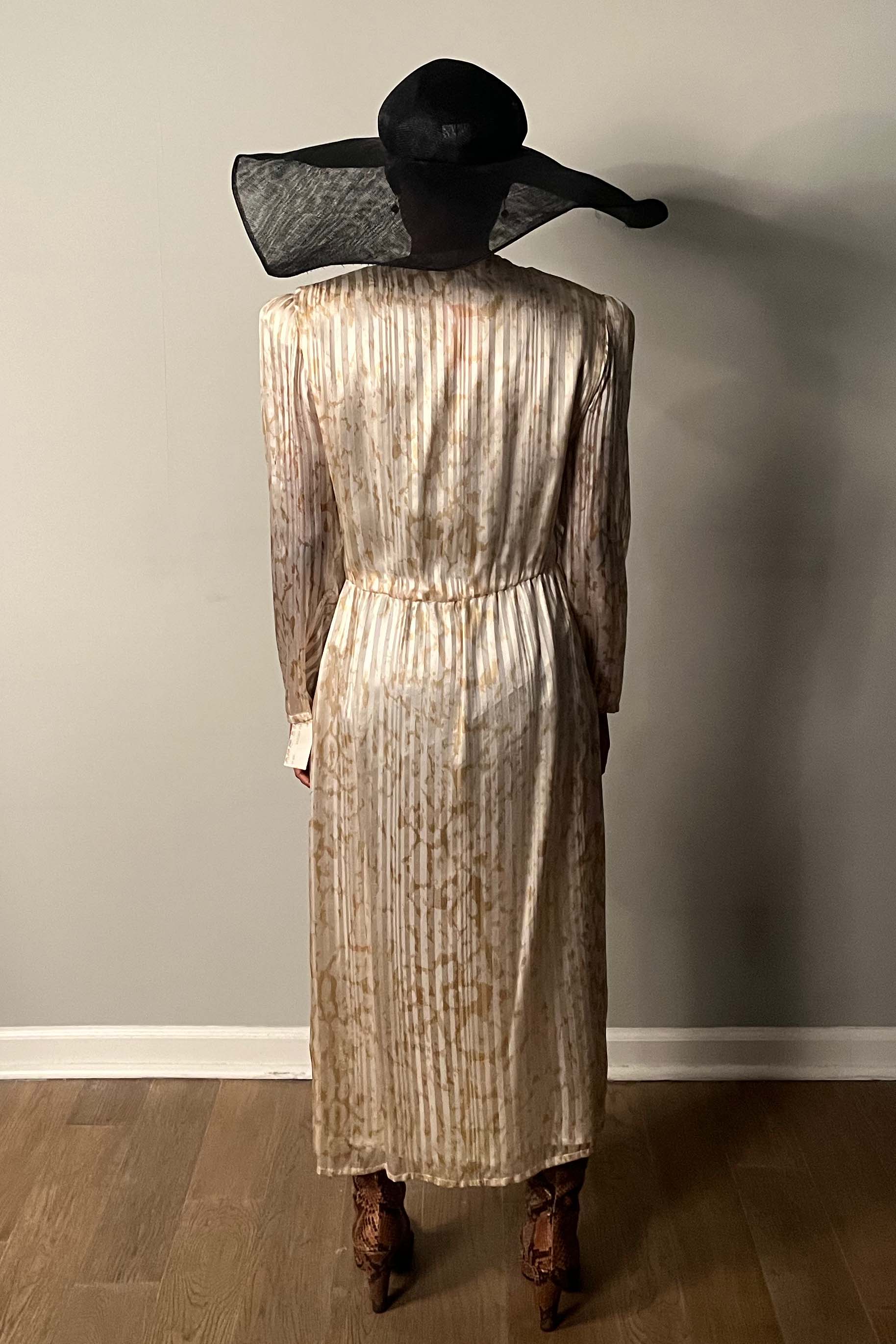 Stanley Sheman Ivory Silk Wrap Dress Moore Vintage Archive Stanley Sheman Ivory Silk Wrap Dress Moore Vintage Archive